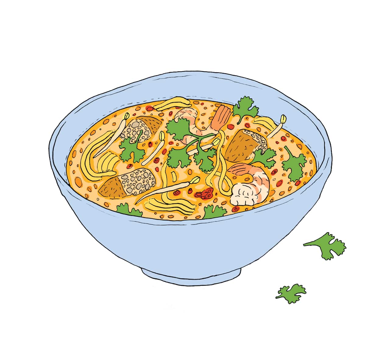 Bowl of laksa Billie Justice Thomson