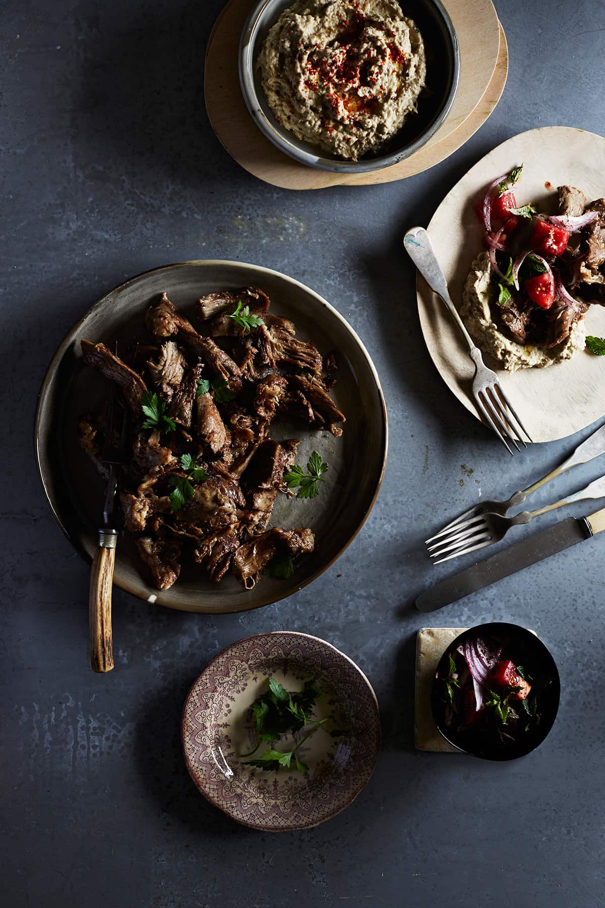 Lamb shoulder cooked in yoghurt and cumin seeds (yogurtlu kimyonlu kuzu)