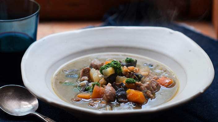 Lamb spelt soup