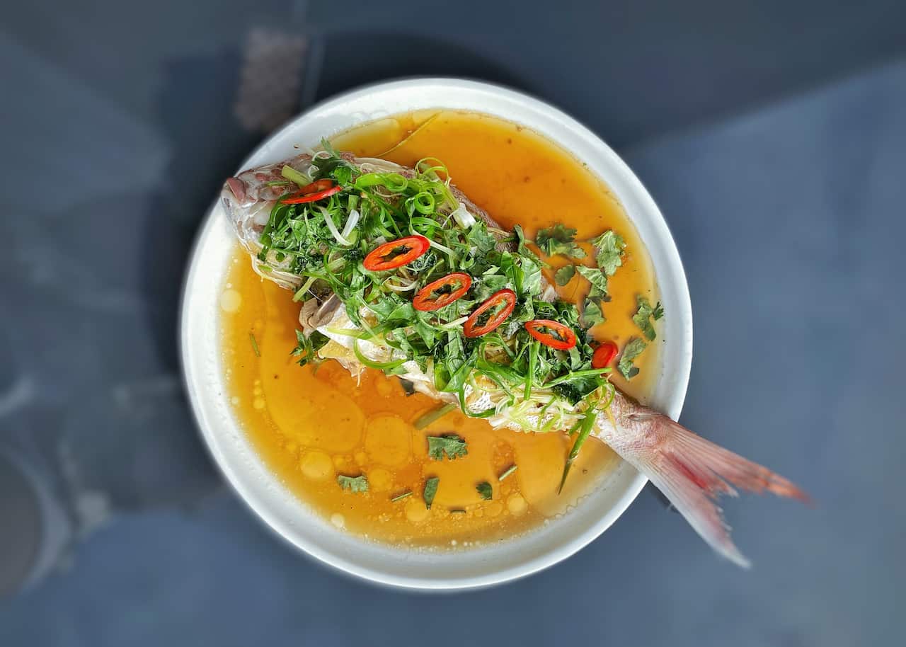 Chinese Whole Steamed Fish