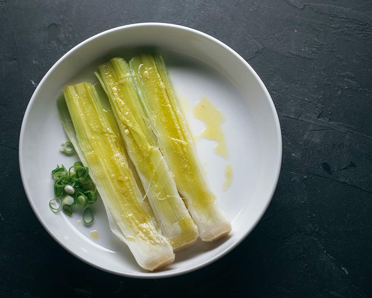 Leeks in vinaigrette