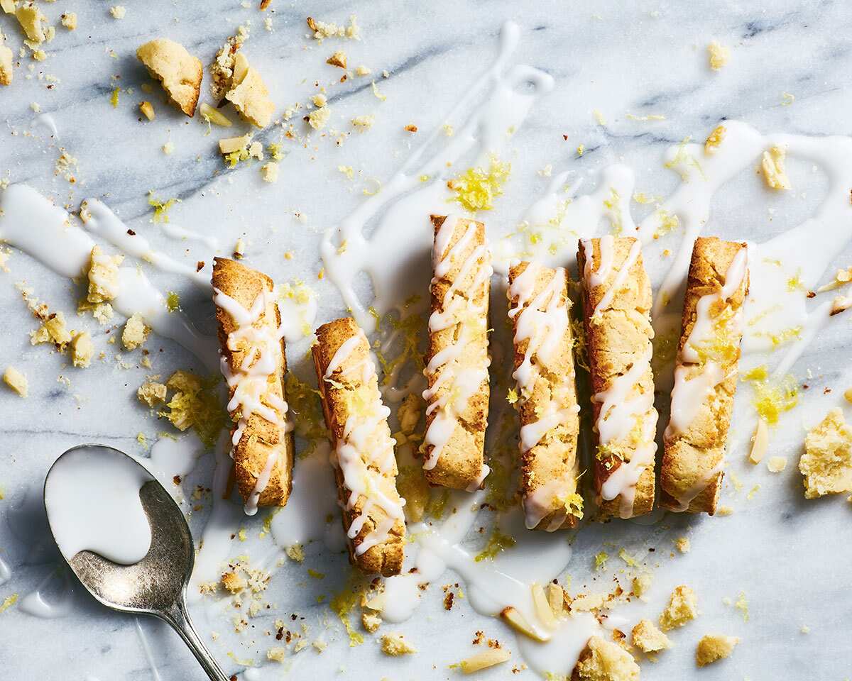 Lemon almond biscotti