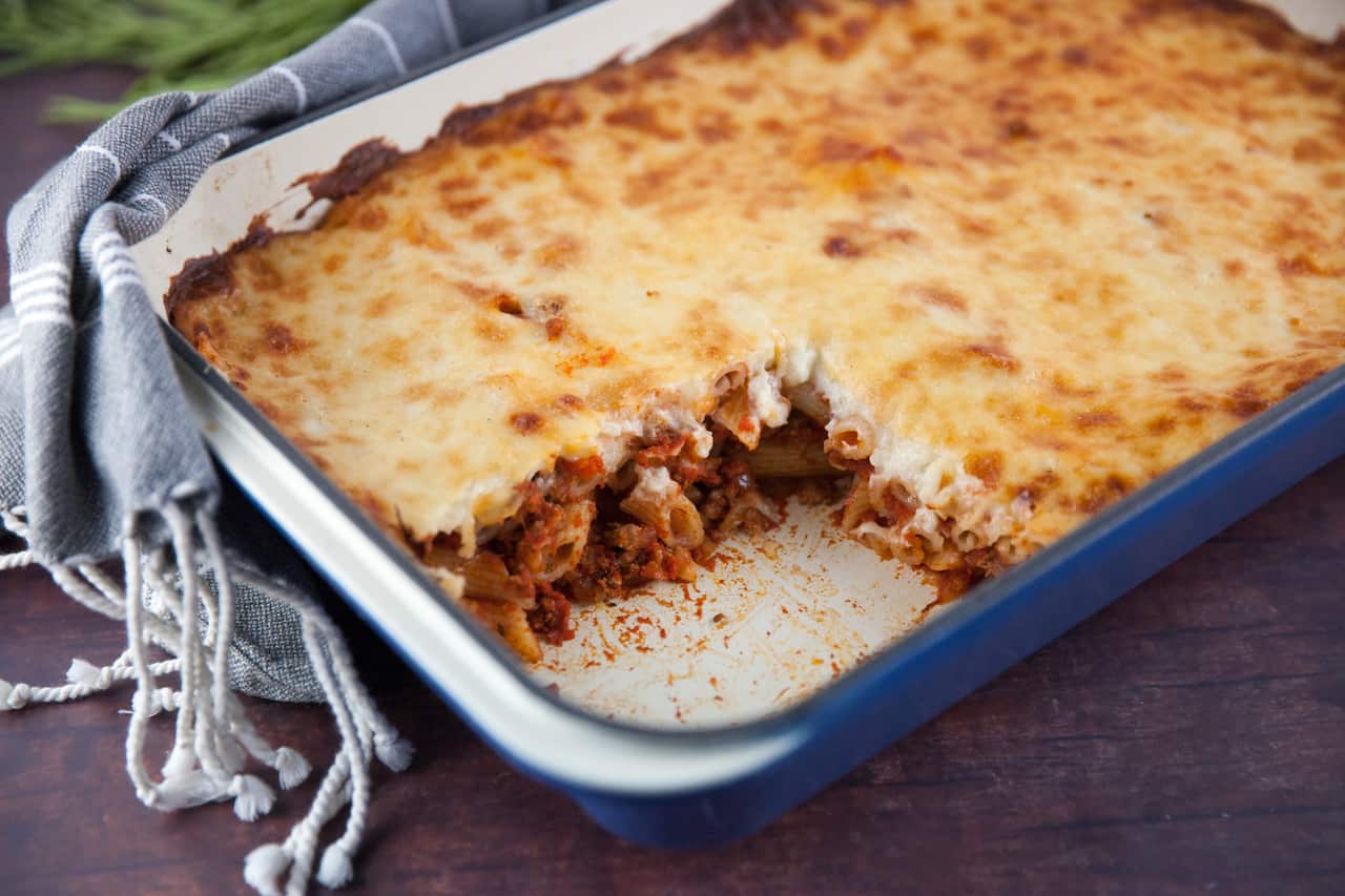 Greek lamb pastitsio by Helen Tzouganatos