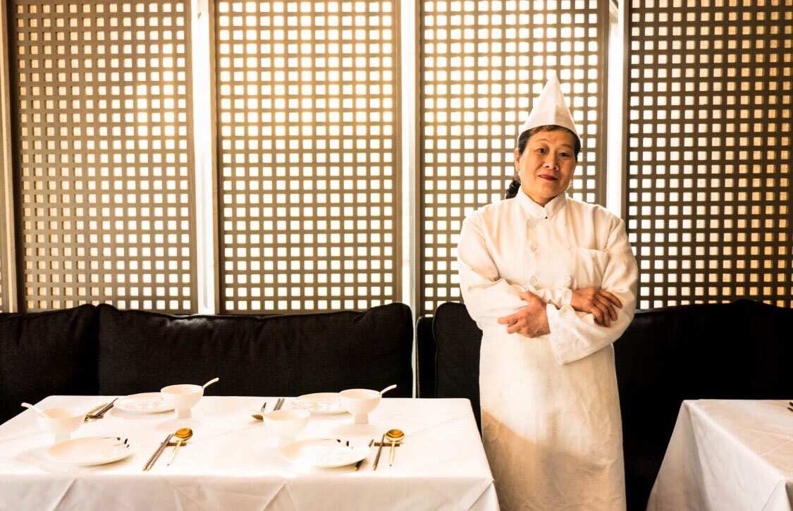 Mrs Lian (pictured) and her husband Mr Lian hand-make all of Gold Moon’s dumplings.