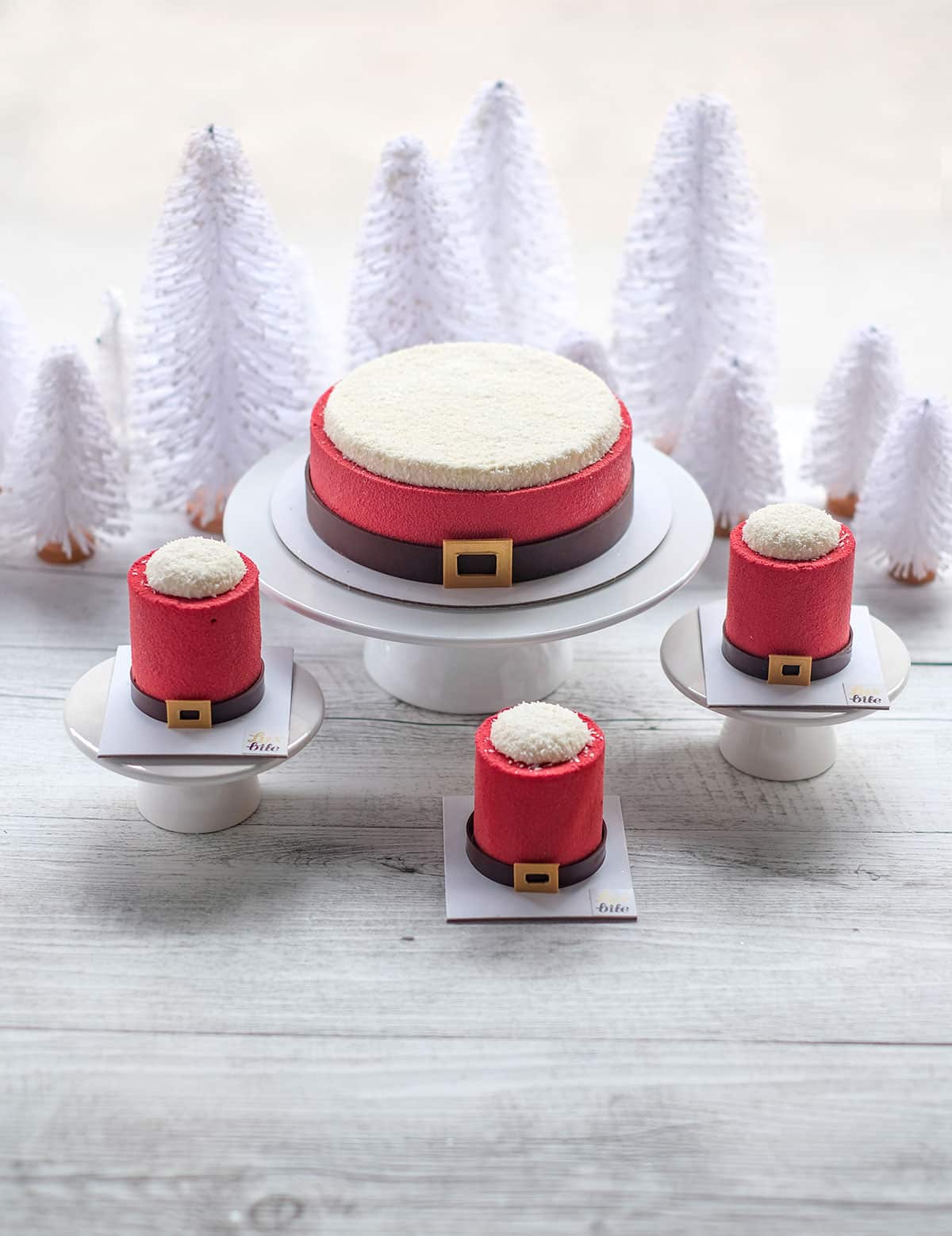 Santa's belly cake from LuxBite