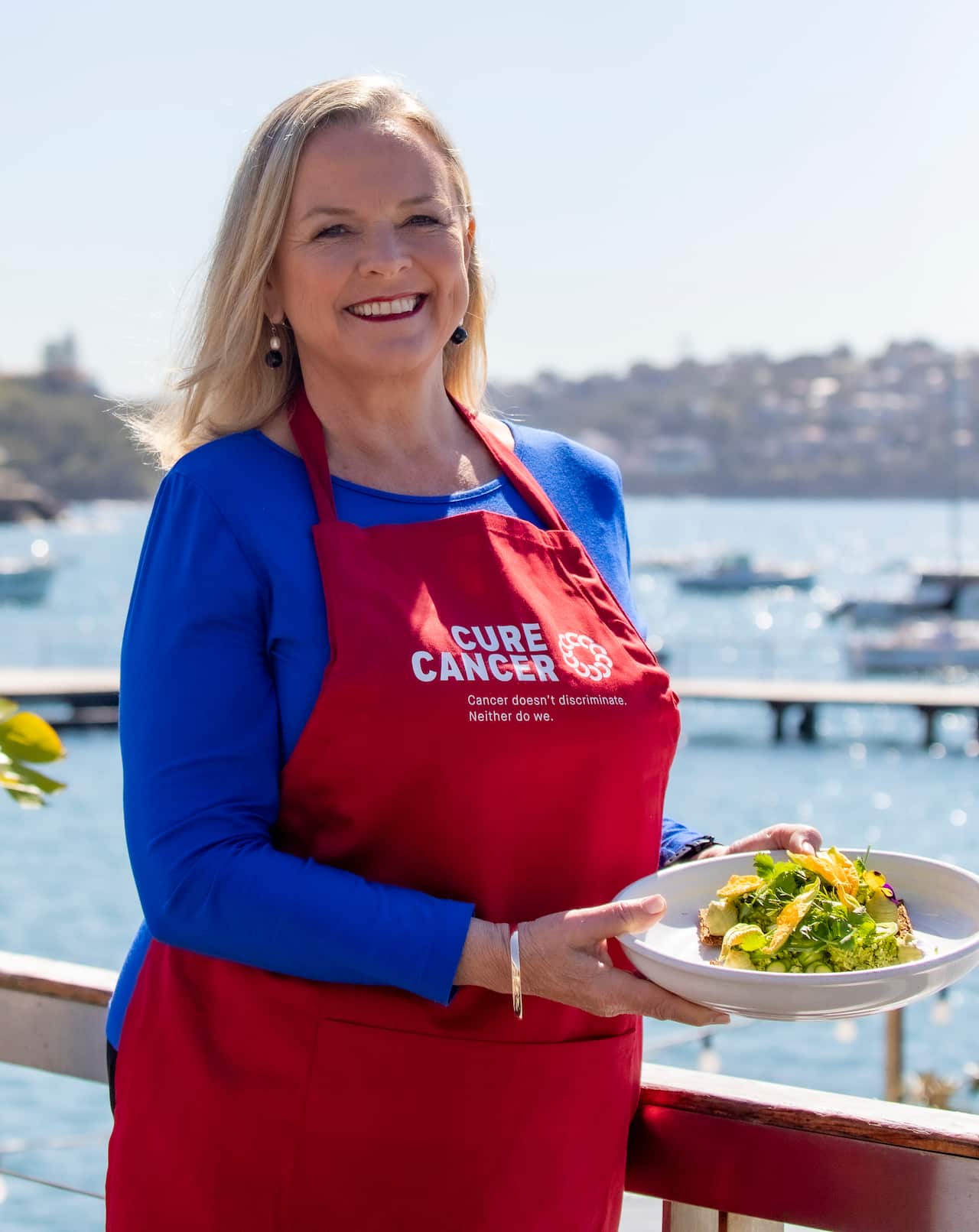 Lyndey Milan: "...the point is that we can cure cancer. We just all need to get together to raise enough money for research so we can cure it."