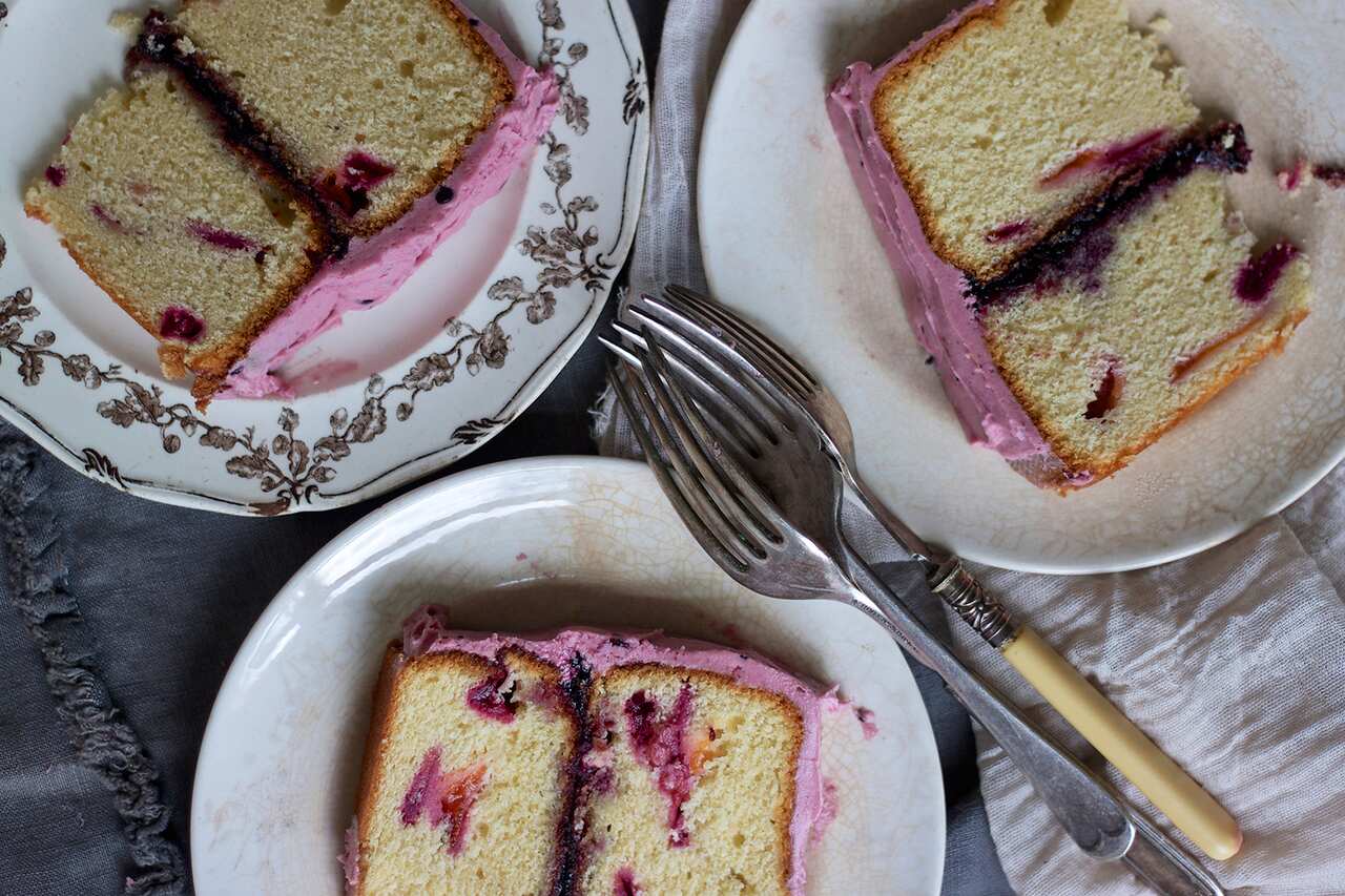 Summer fruits Madeira cake