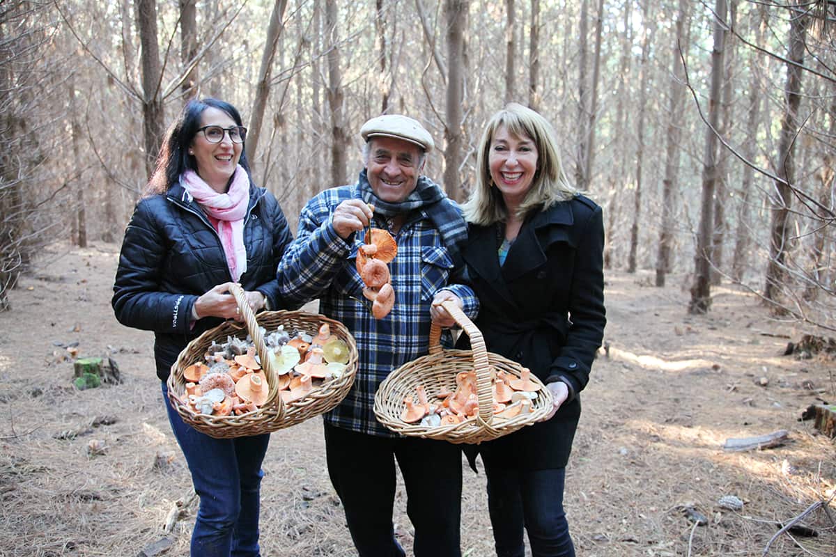 Maeve goes hunting for mushrooms with father-and-daughter duo Franca Norris and Angelo Bonacci.