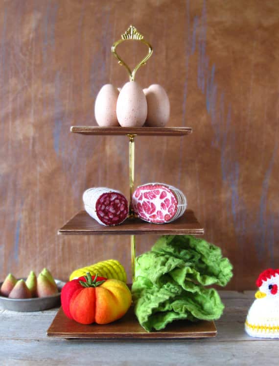 Making food with felt