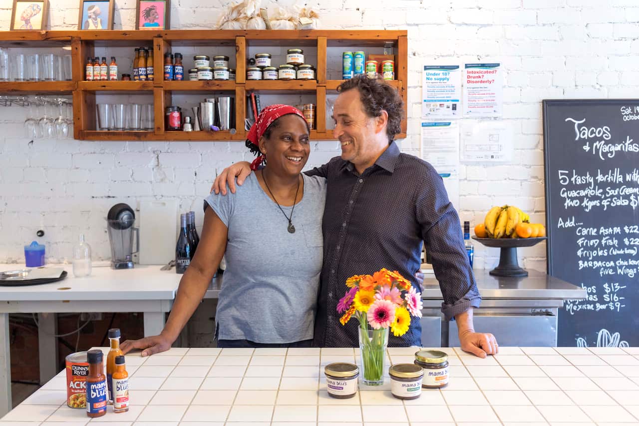 Mama Blu's Kitchen: Steff met Martin when the pair worked at Clarke's Restaurant in London.