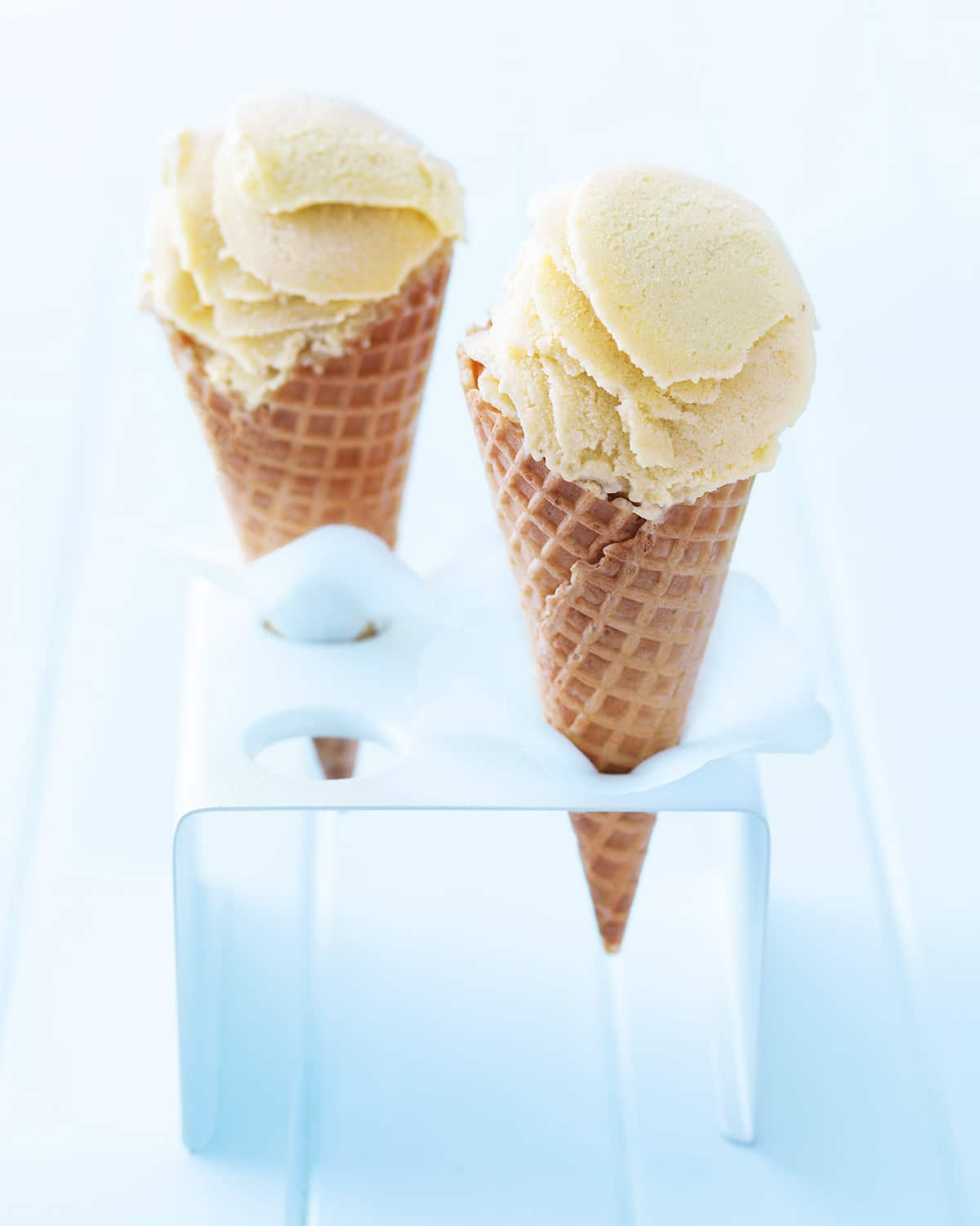 Mango and banana yoghurt gelato