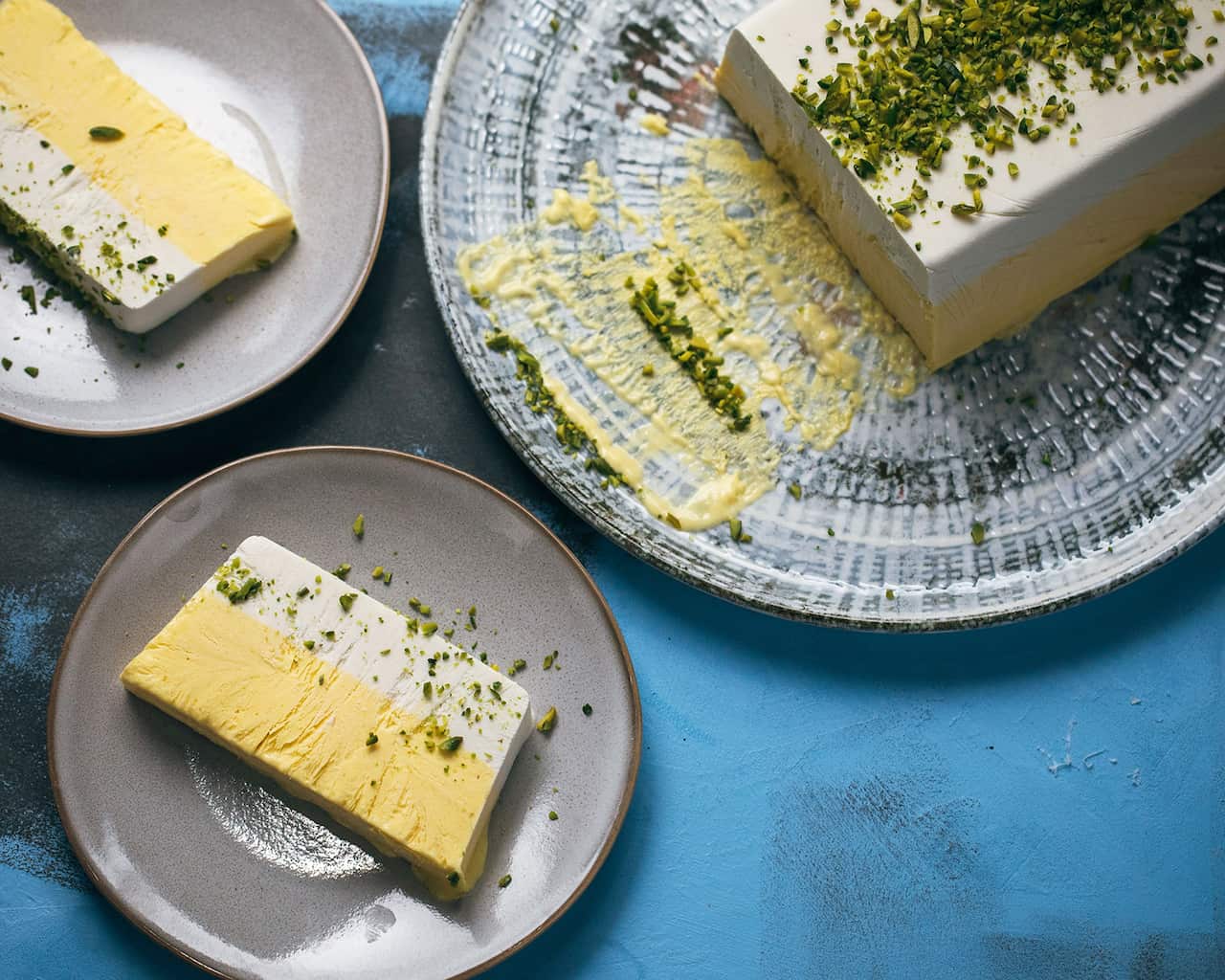 Mango and coconut kulfi