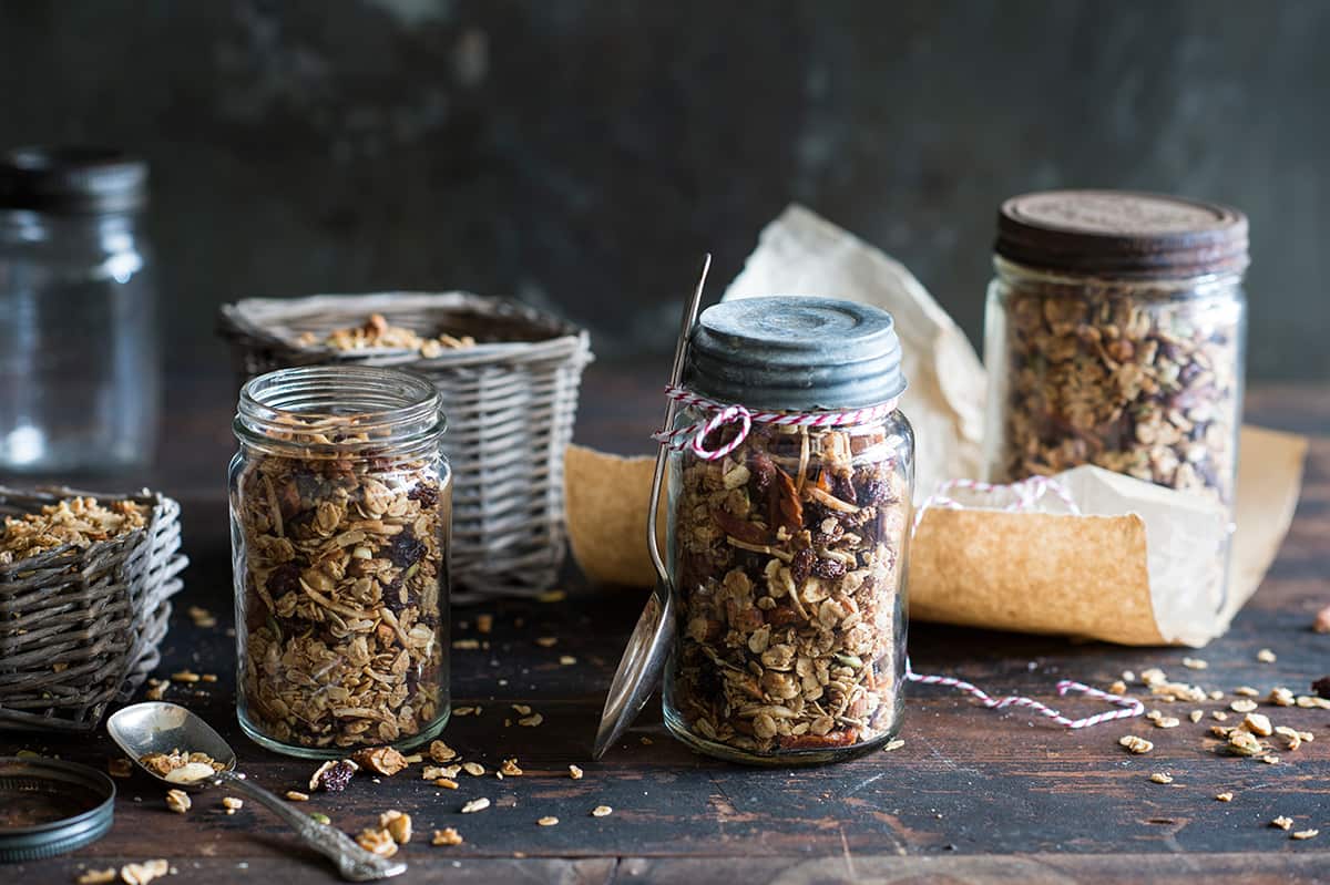 Maple and cardamom granola