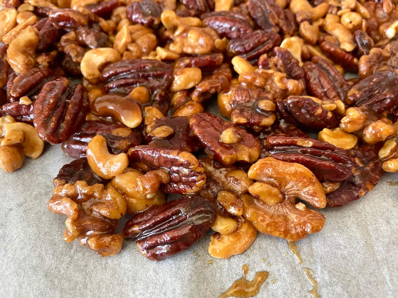 Miso and maple nuts.