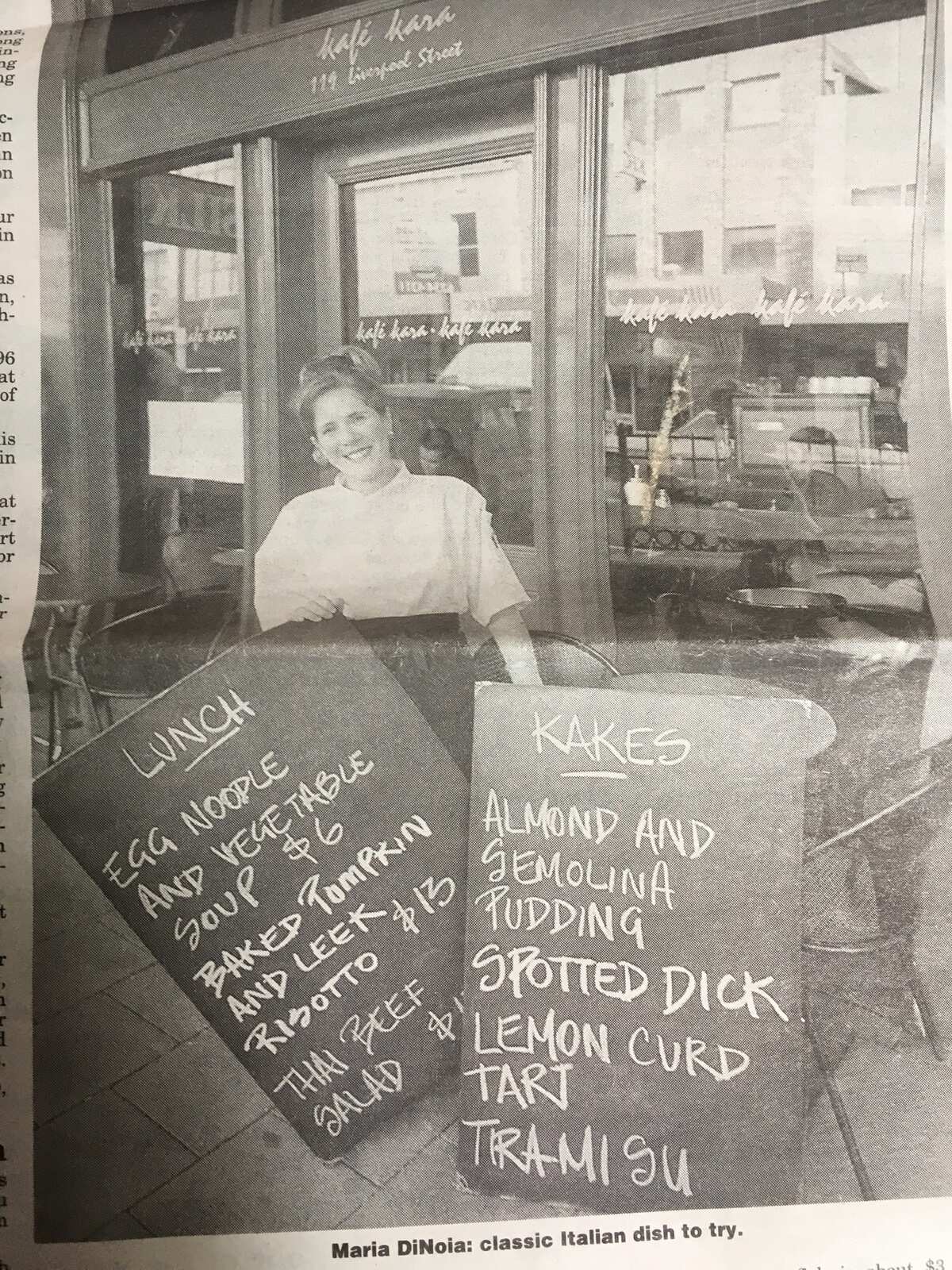 Maria at her cafe Kafe Kala