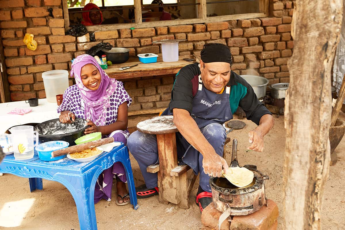 Mark Olive makes chapati in The Good Cooks