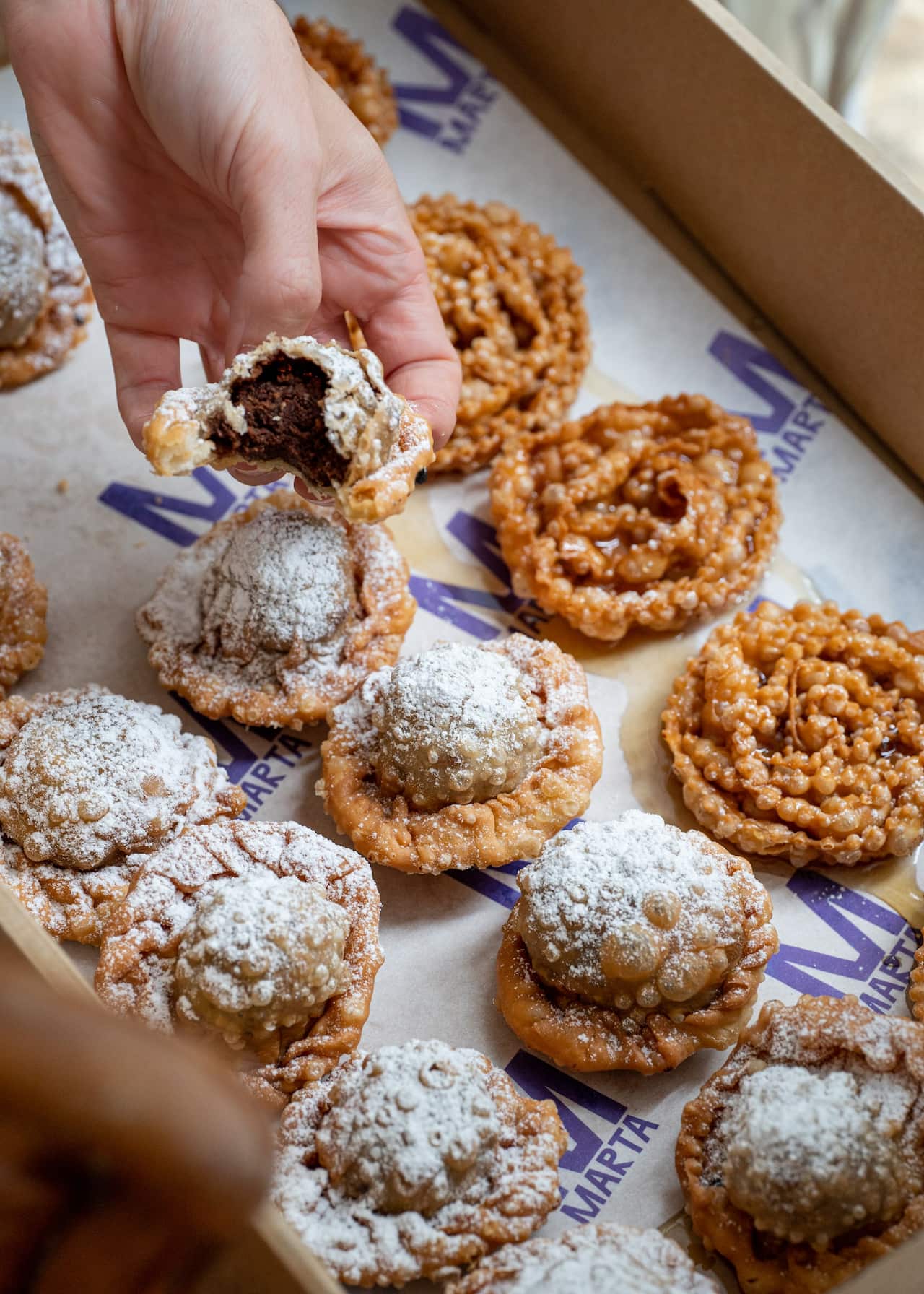 Calzoncelli di ceci is made using an old family recipe. 