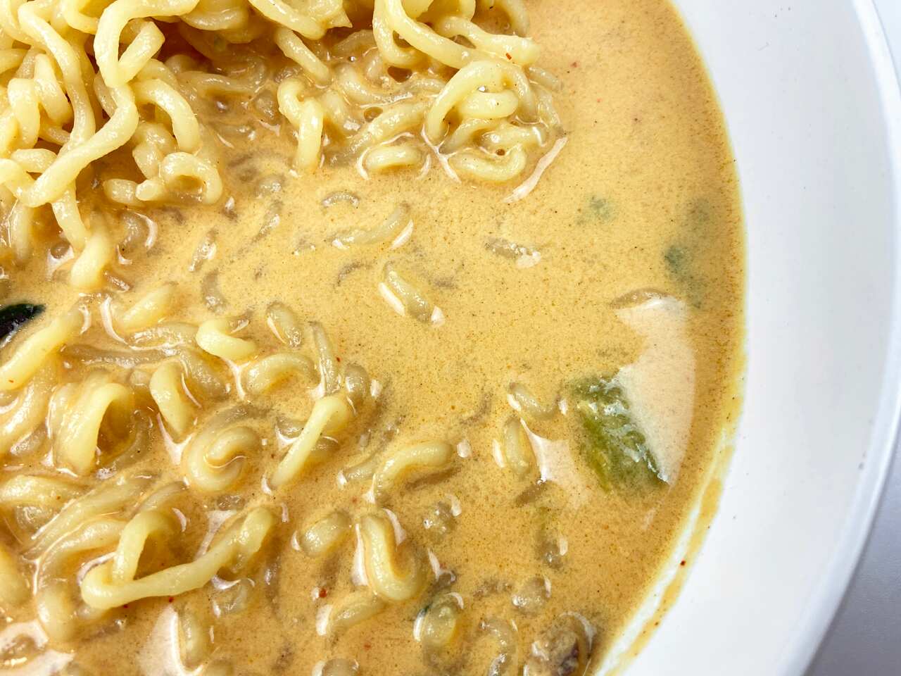 Mayo ramen up close