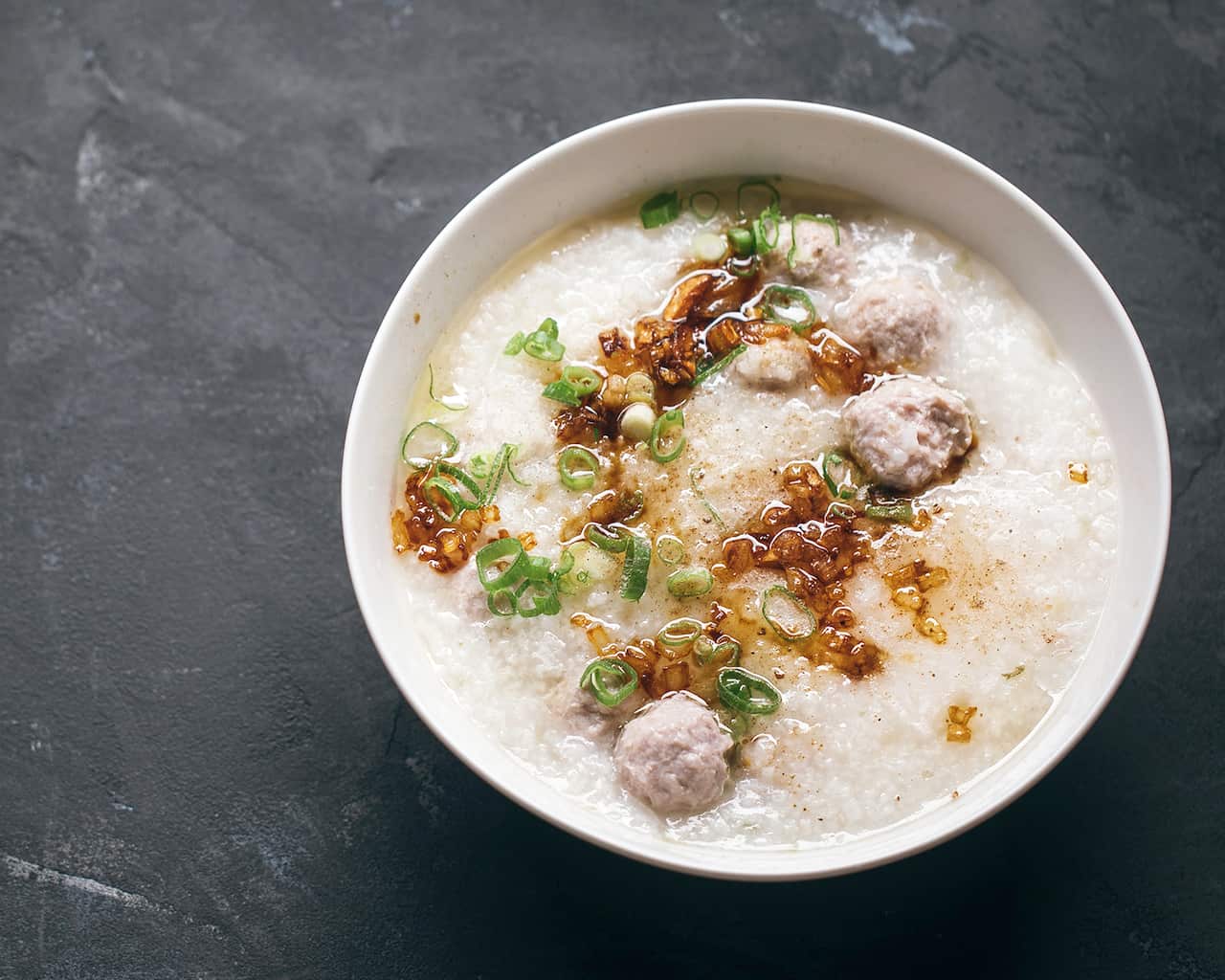 Meatball congee