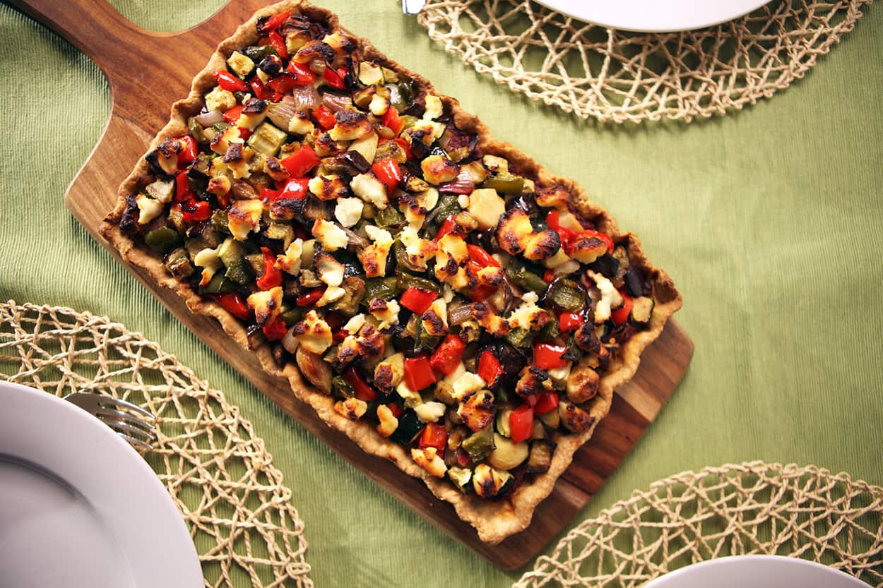 Mediterranean vegetable pie