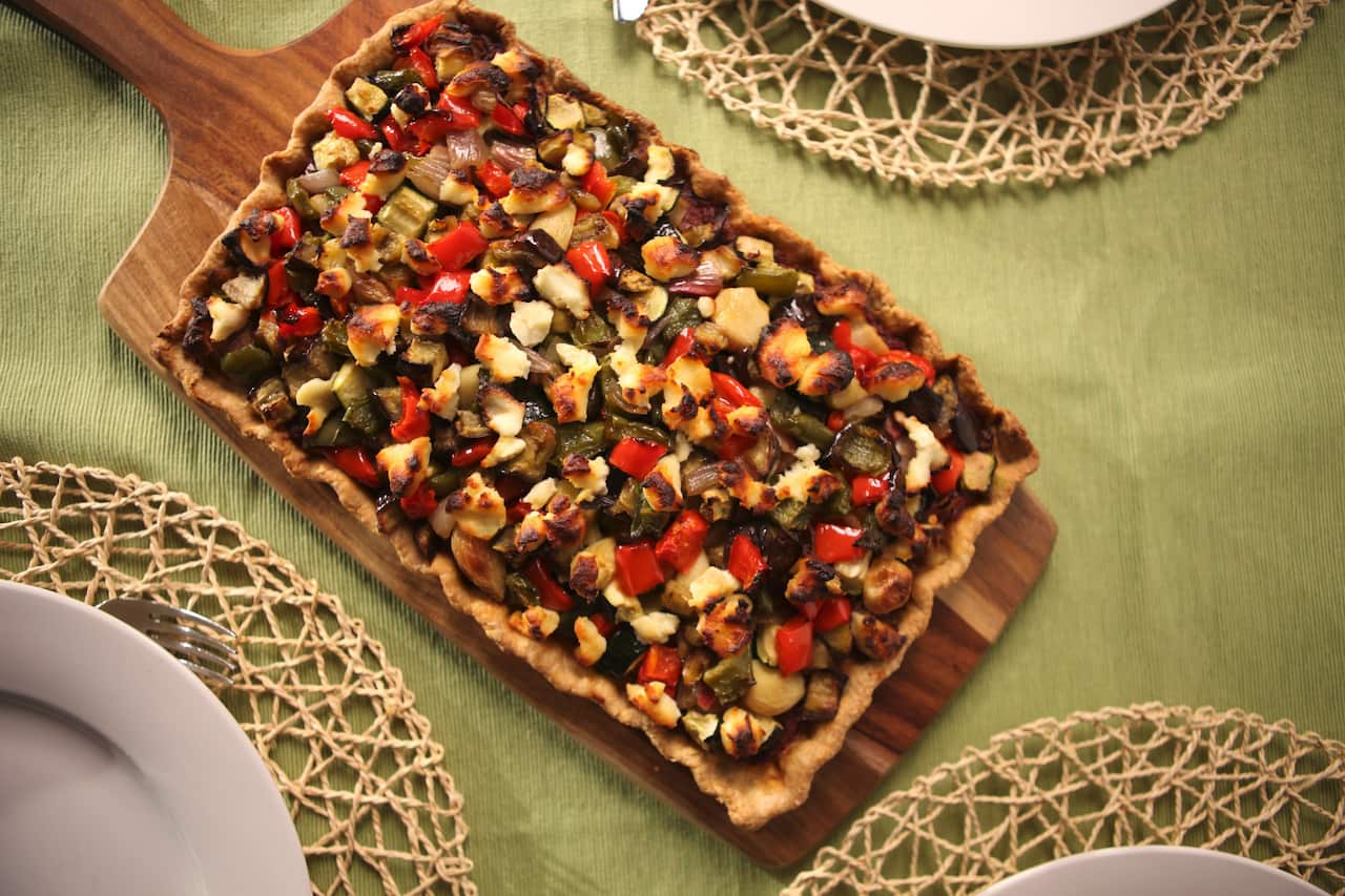 Mediterranean vegetable pie