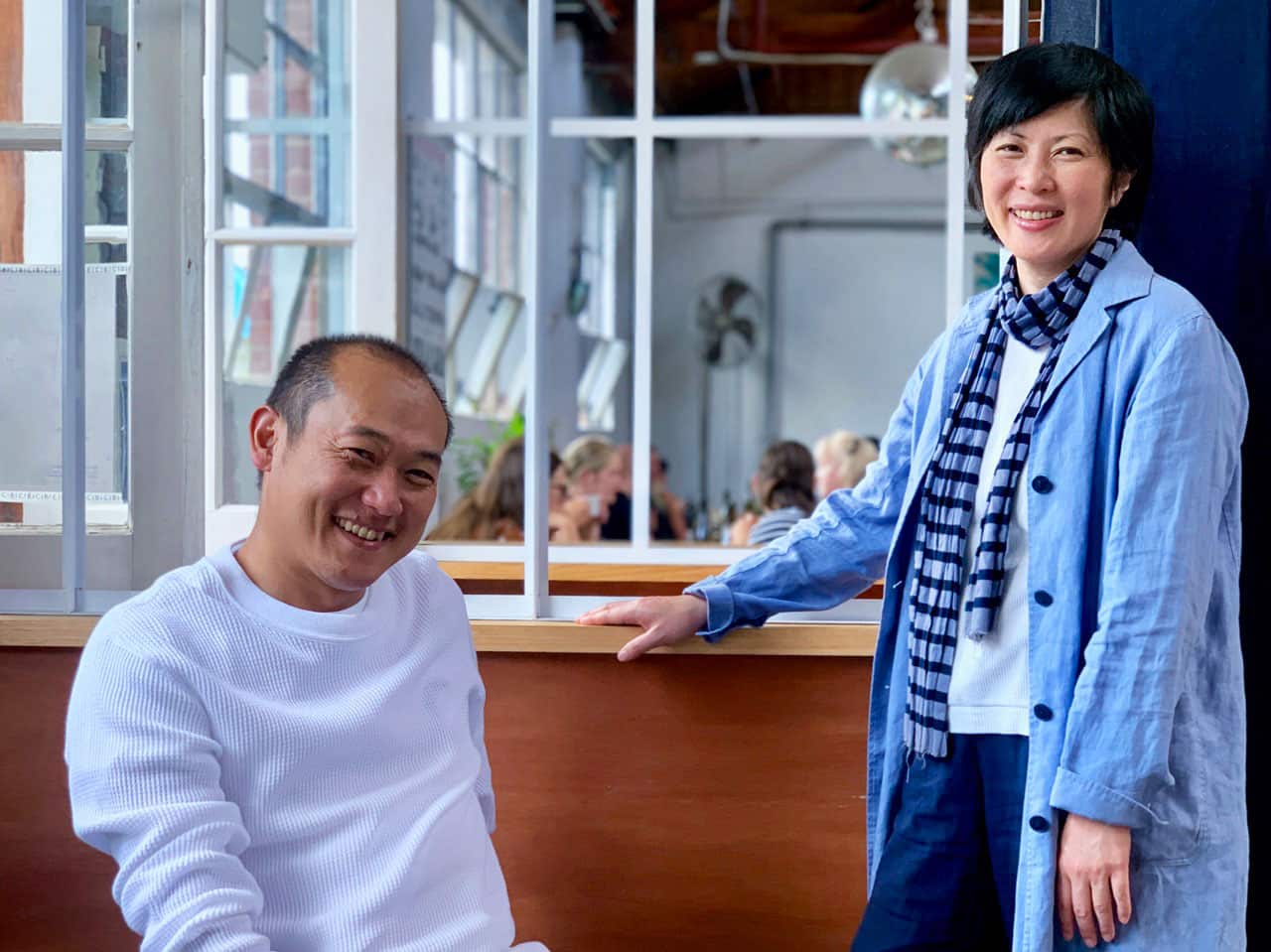 Cibi's owners Zenta and Meg Tanaka.