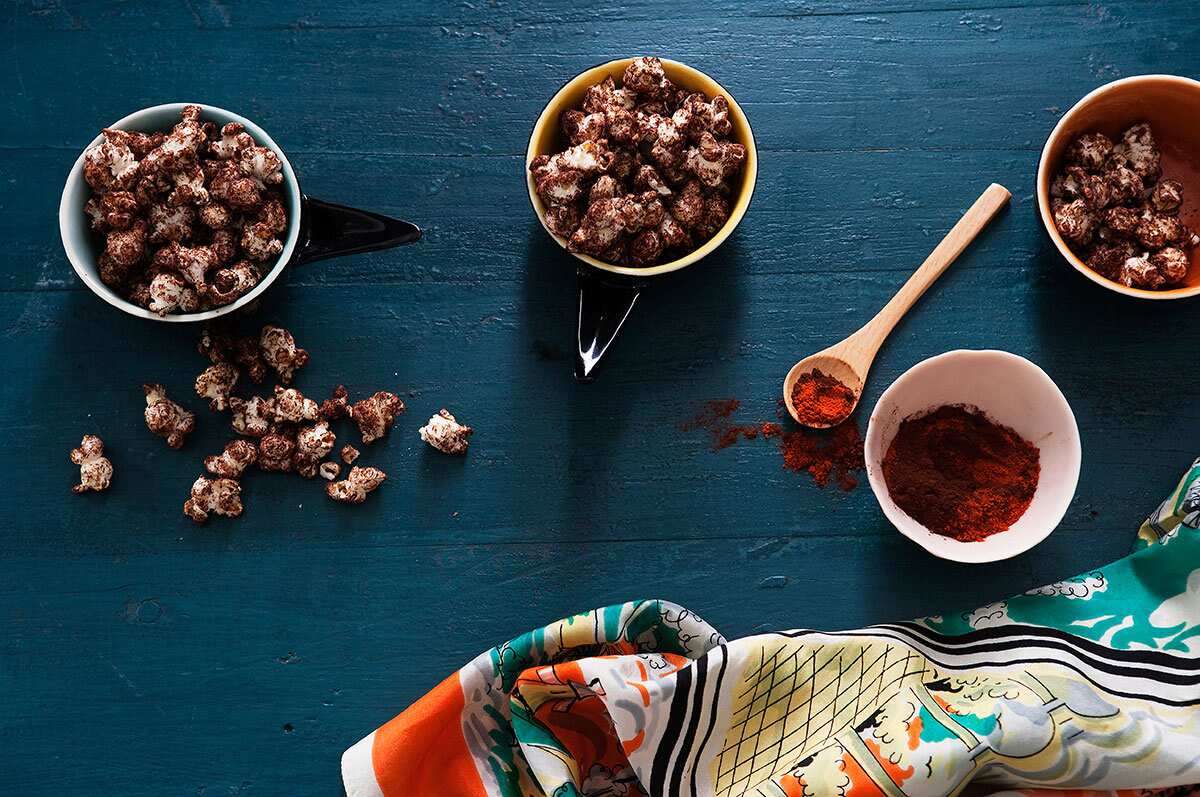 Mexican hot chocolate popcorn