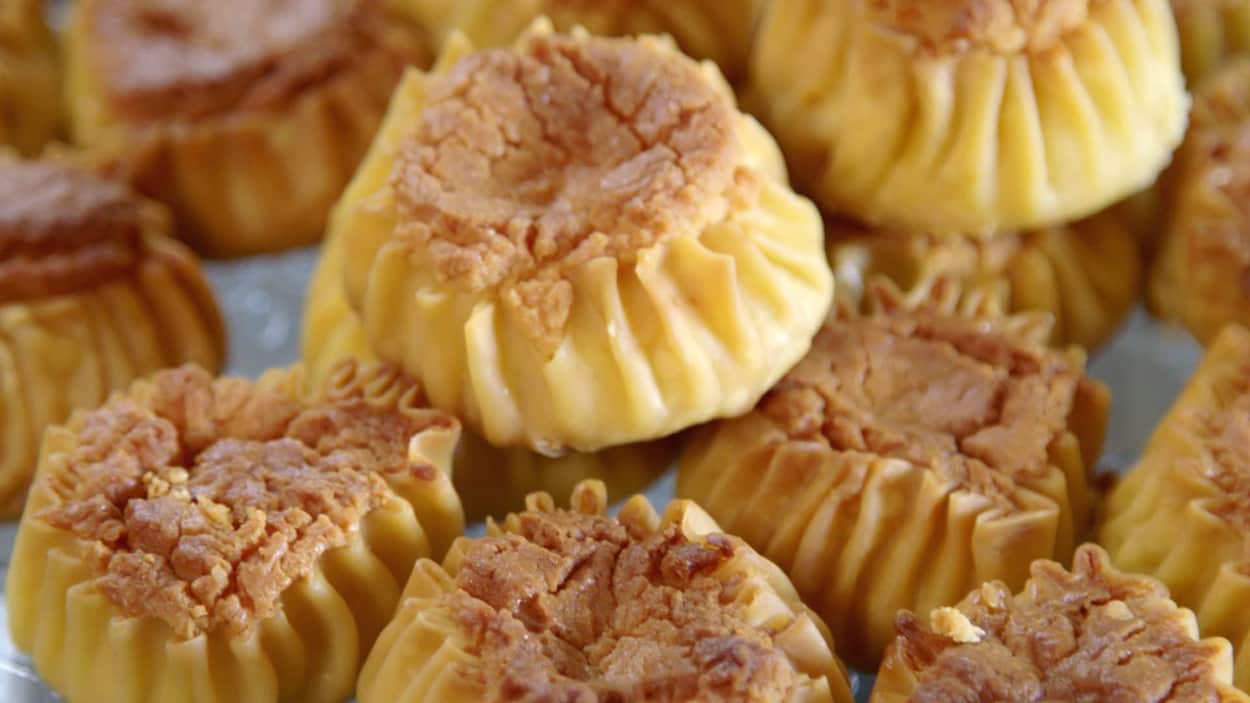 Pinched pies - tsimbites - from the island of Tinos