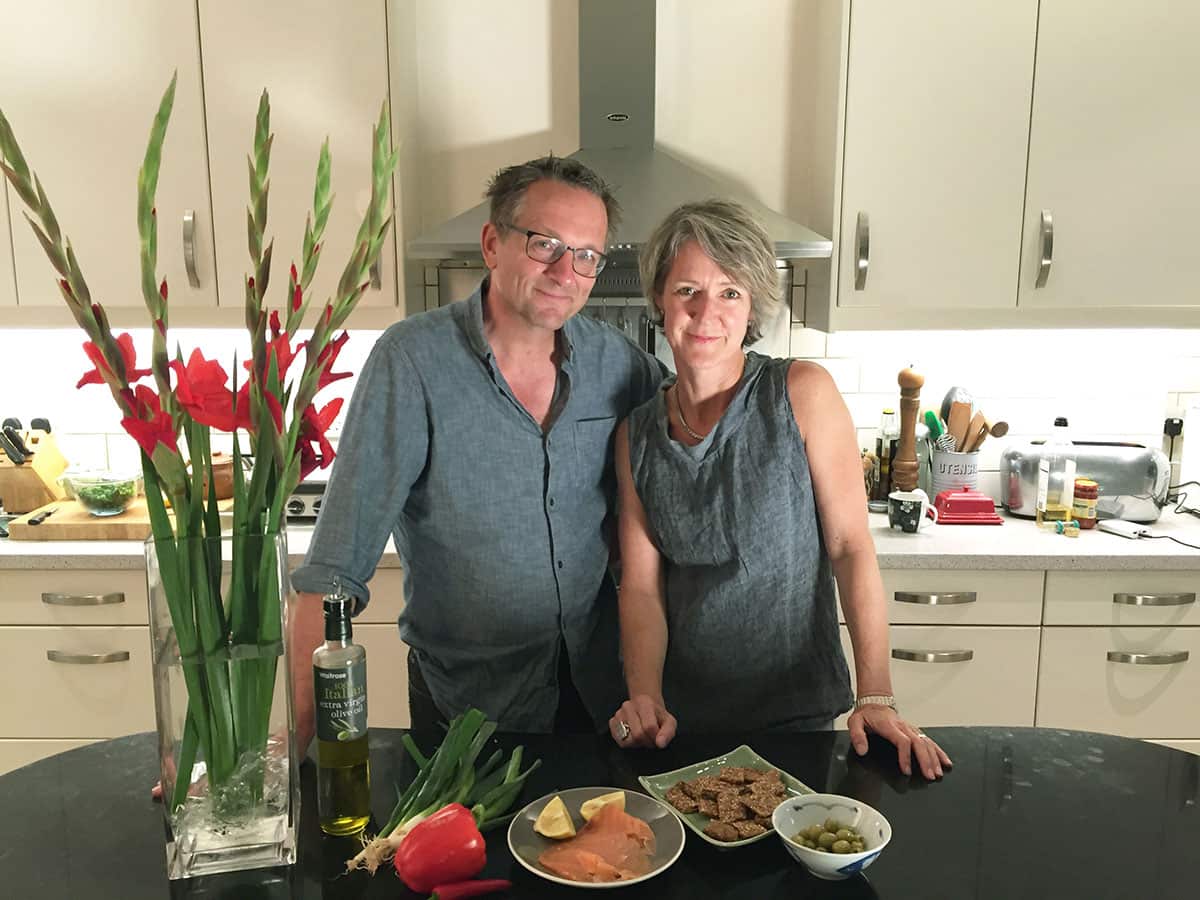 Michael Mosley and wife Clare Bailey