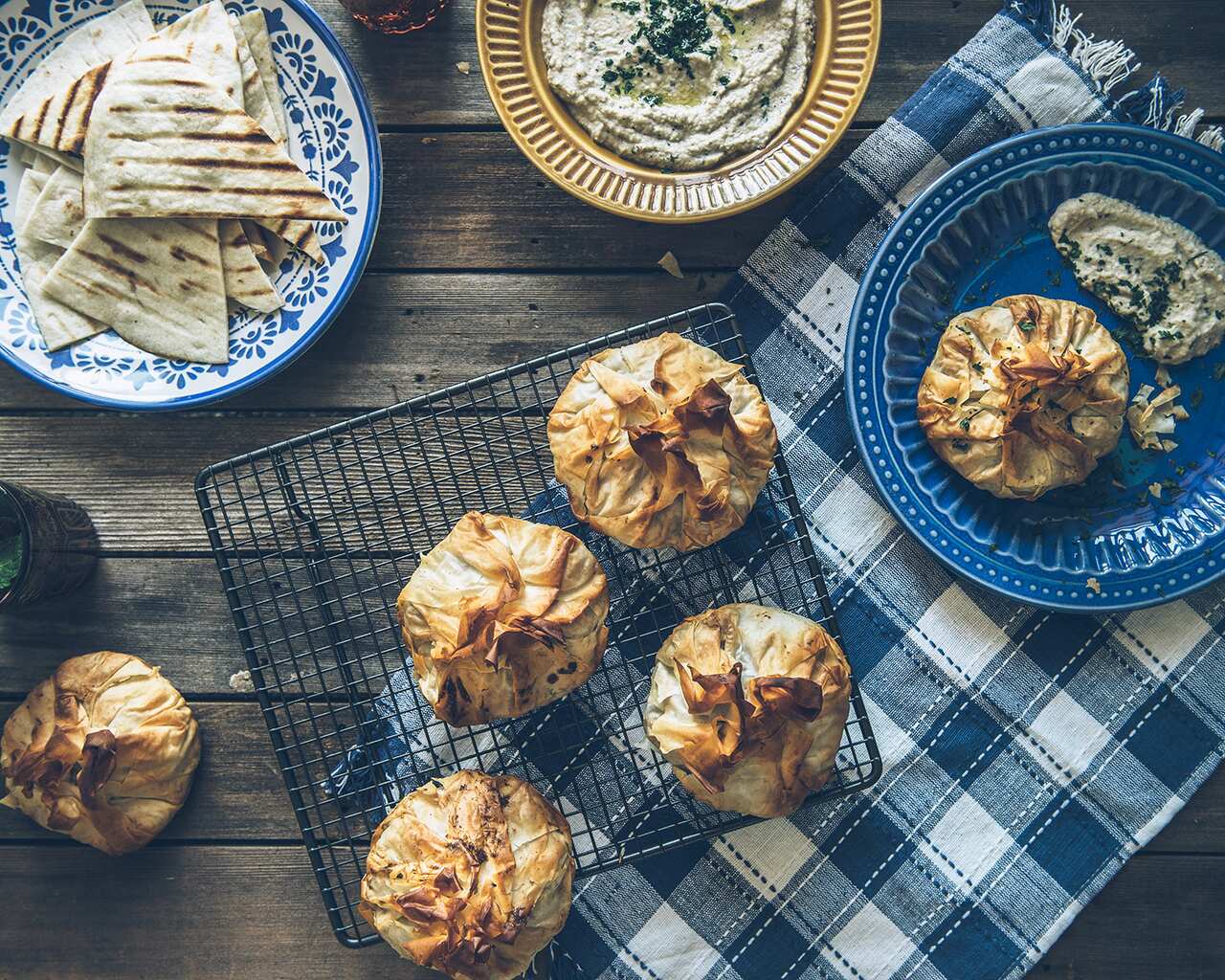 Middle Eastern lamb parcels 