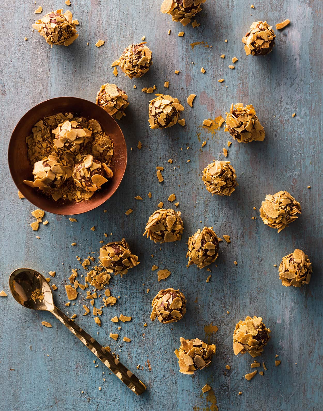 Milk chocolate honey truffles