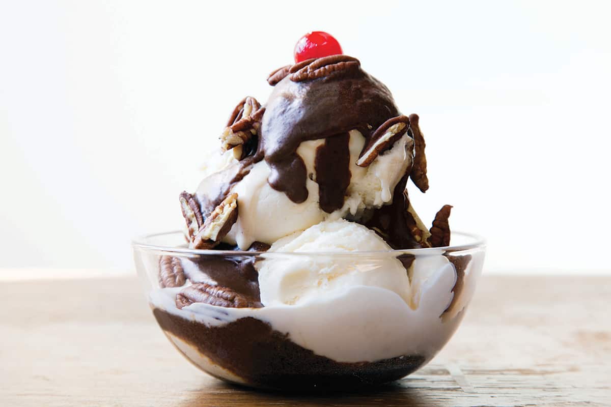 Miso butterscotch sundae