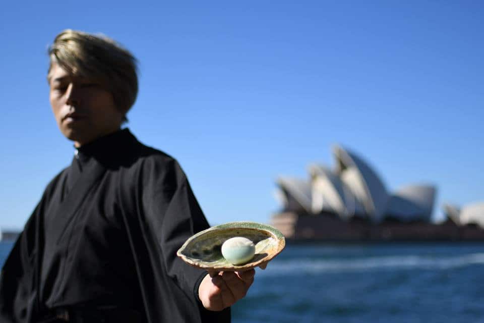 Wagashi master Junichi Mitsubori