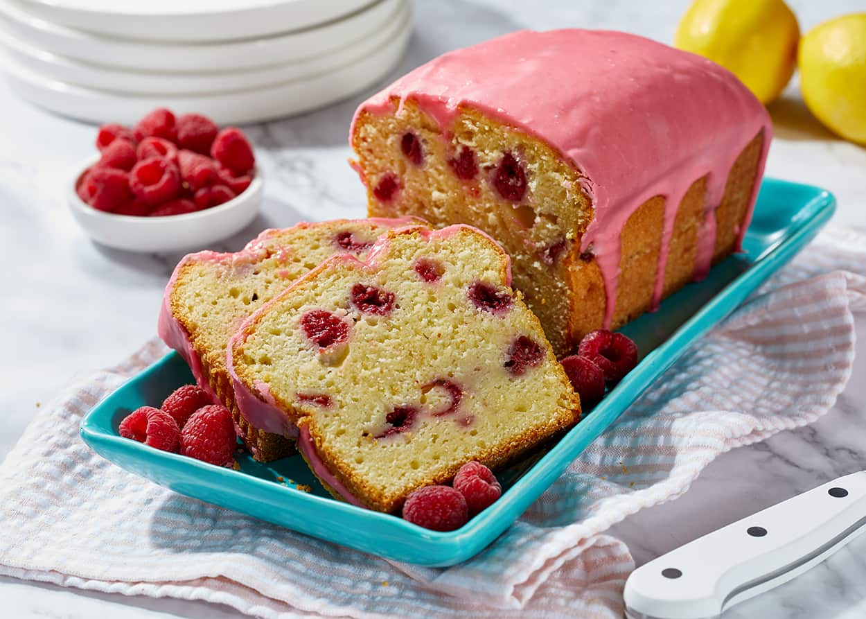 Lemon raspberry loaf