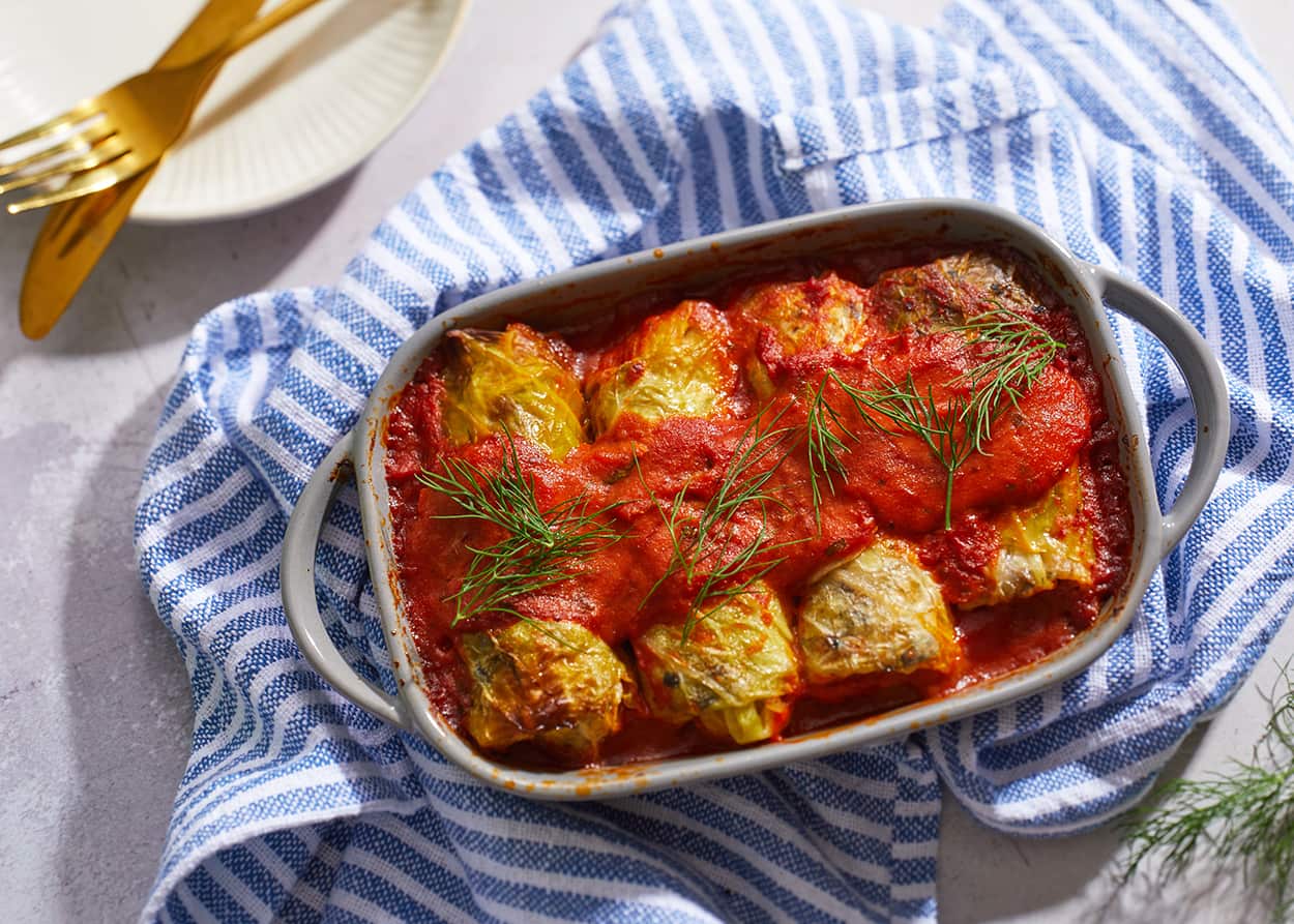 Vegetarian cabbage rolls