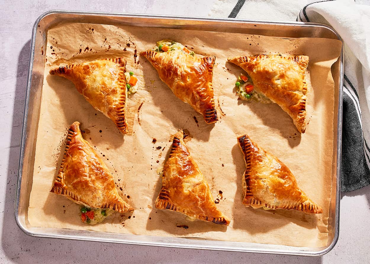 Chicken pot hand pies aka chicken hand pies