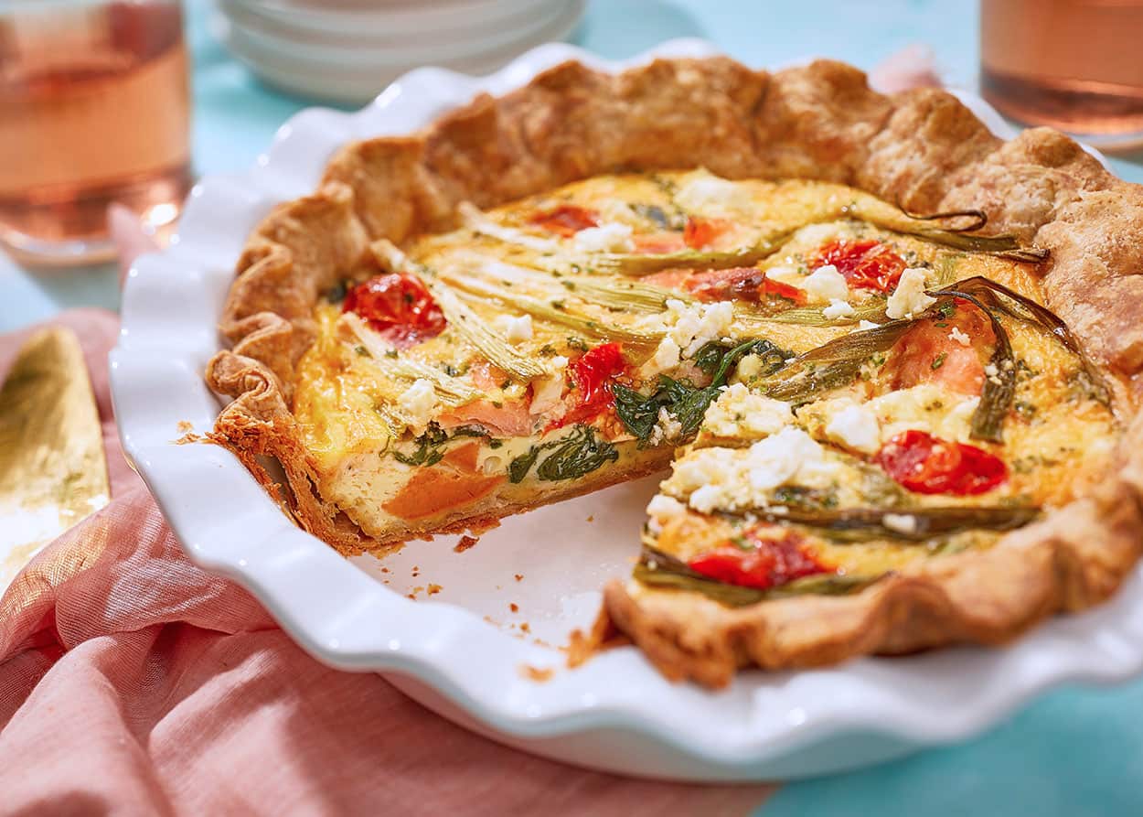 Veggie drawer quiche aka leftovers quiche