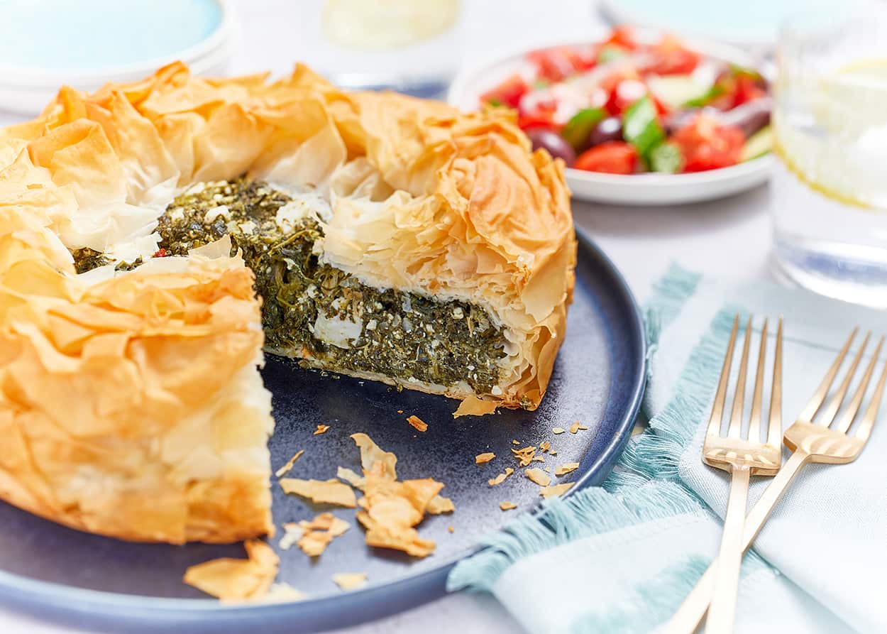 Deep dish spanakopita