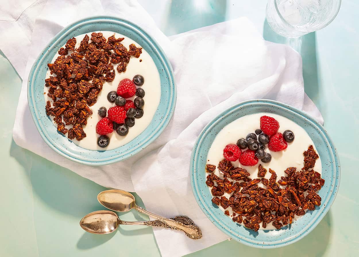 Chocolate almond granola