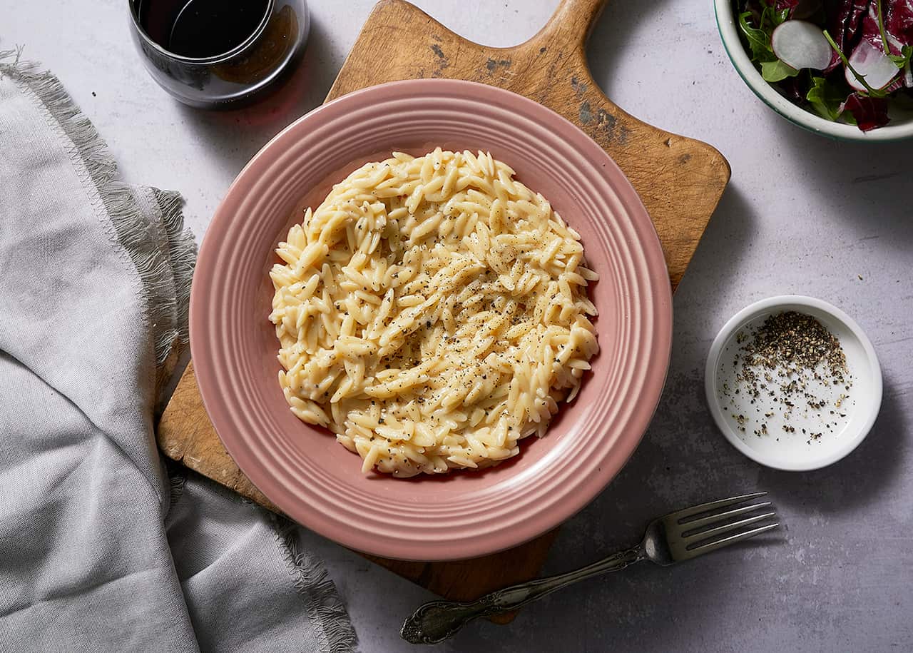 Orzo cacio e pepe
