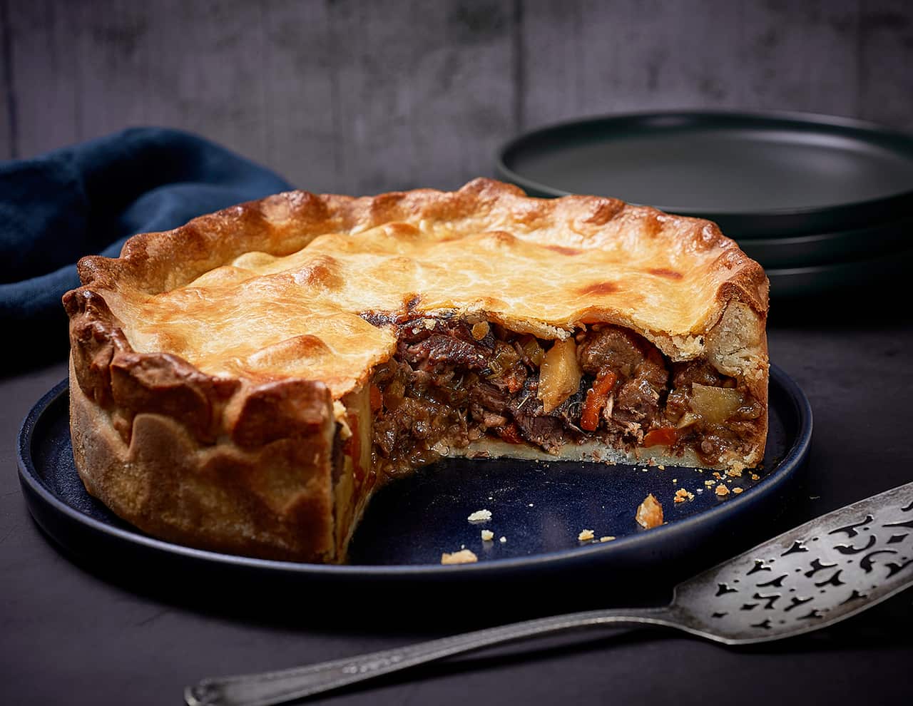 Steak and stout pie