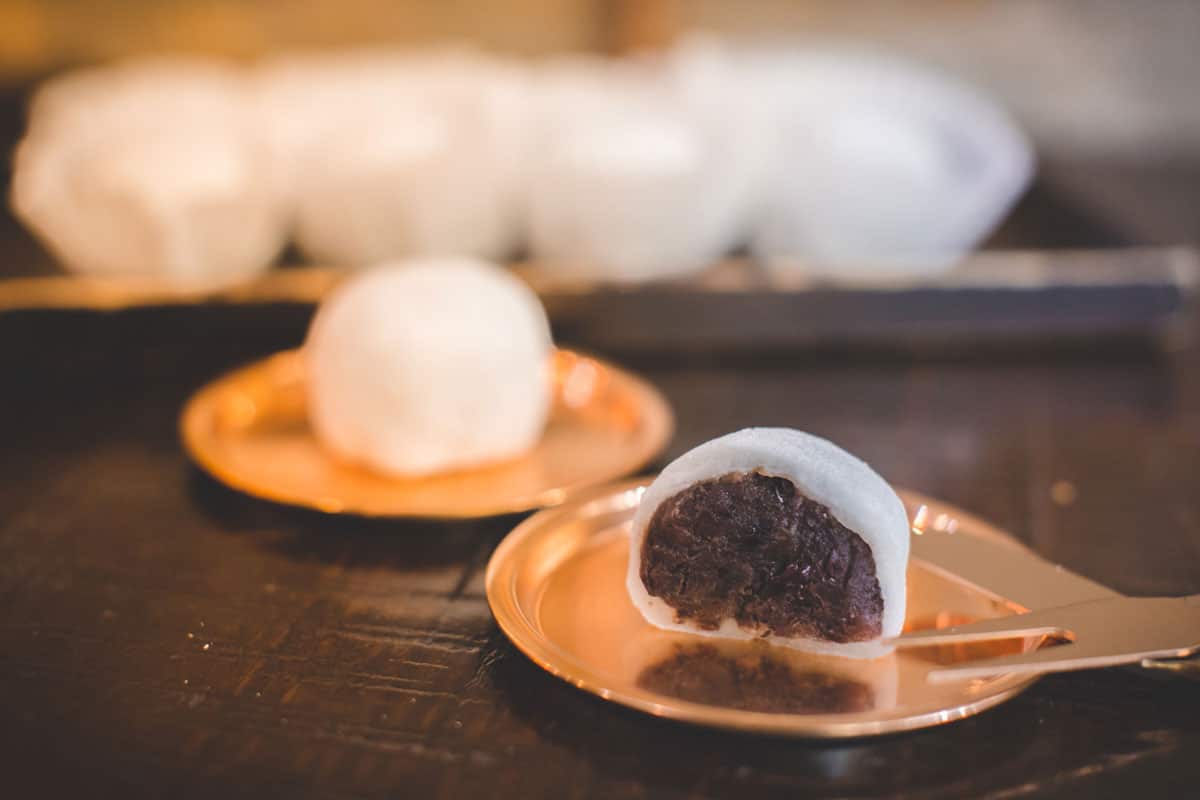 Delightfully chewy red bean mochi sum up the pan Asian approach to sweets and desserts.