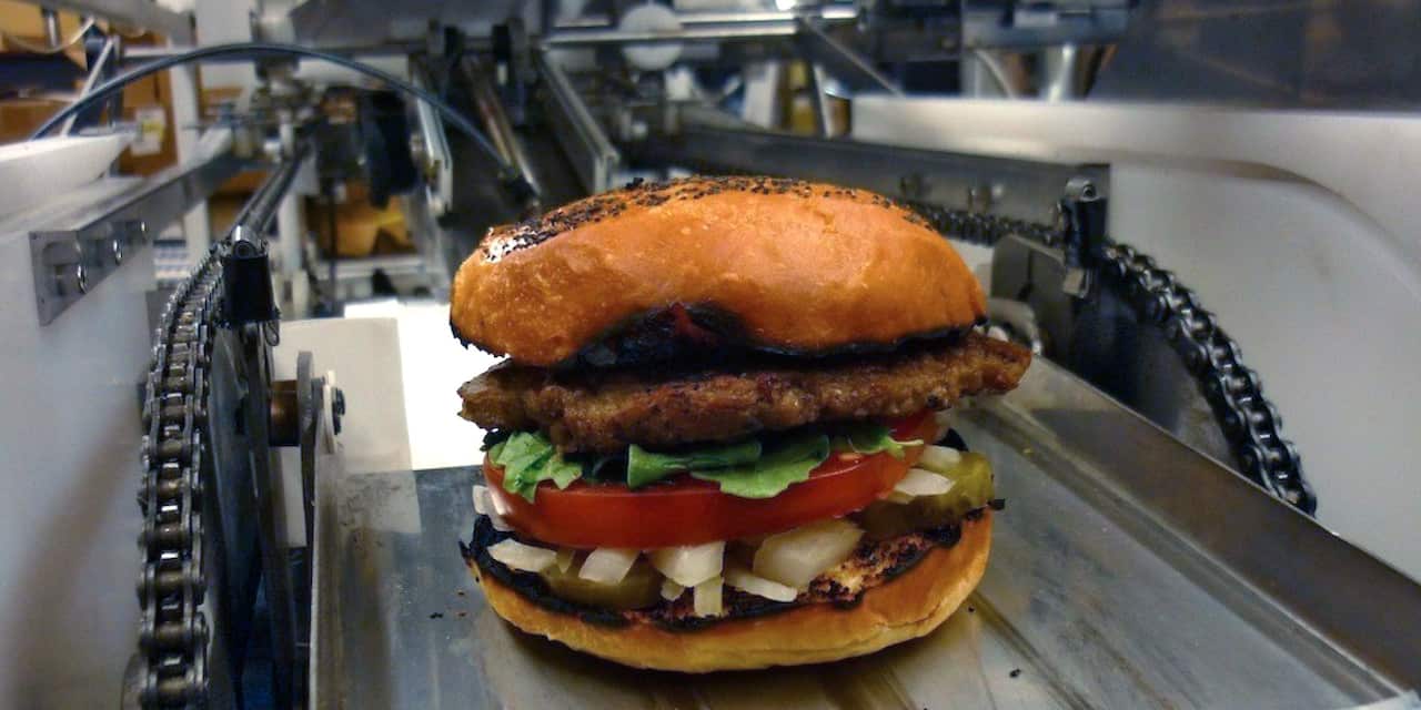 A burger made with Momentum Machines technology