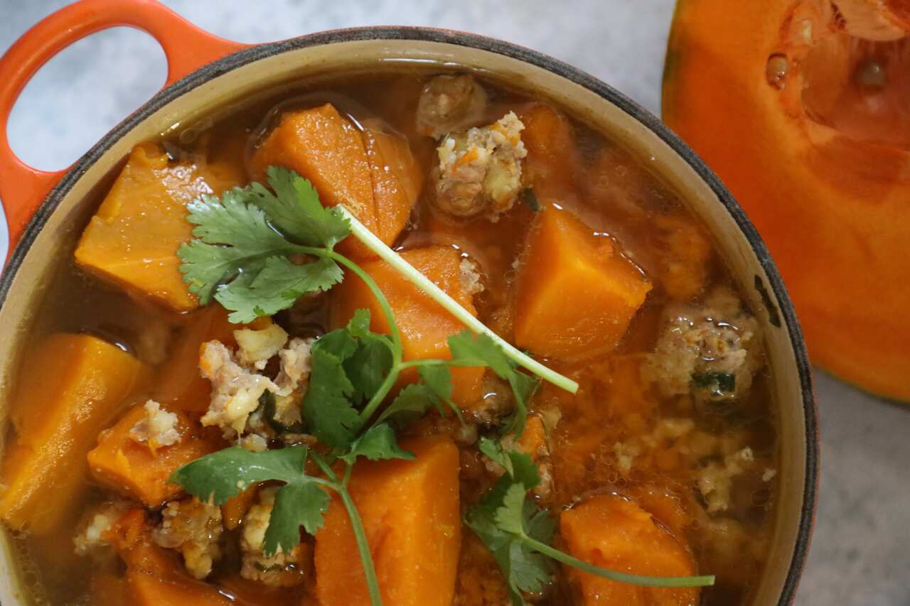 Duncan Lu's family's Vietnamese pumpkin soup i 