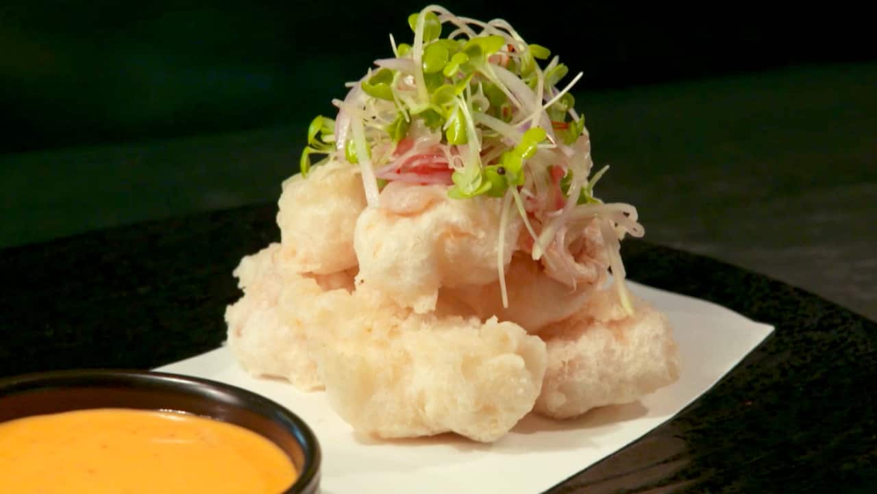 Moreton Bay bug tempura