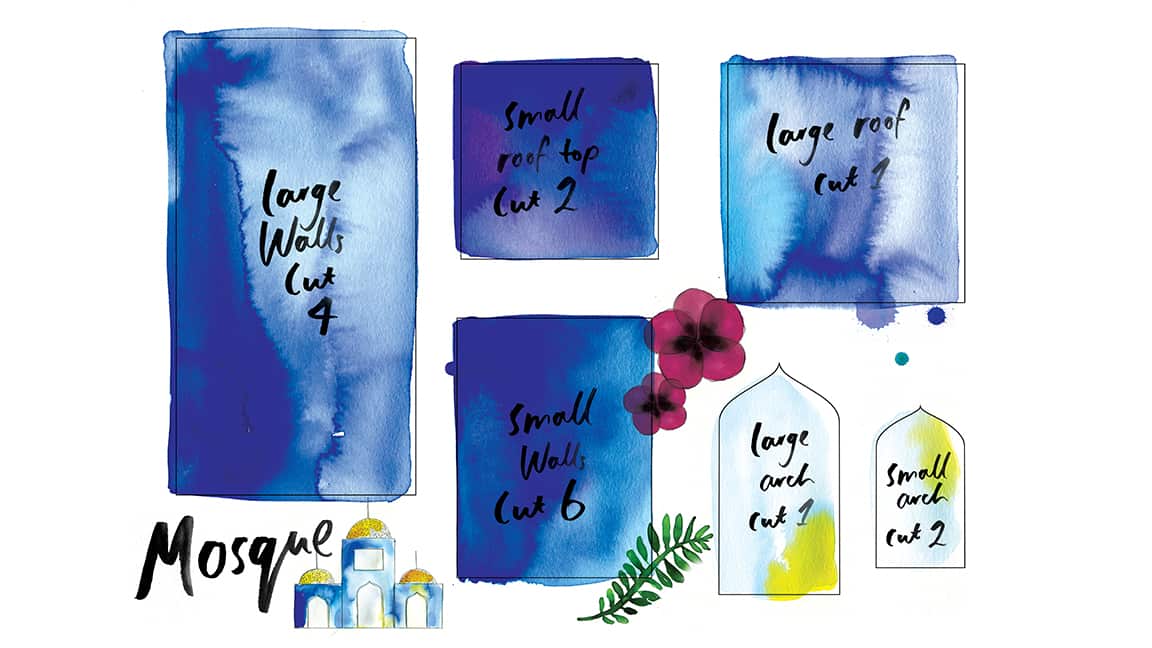 Gingerbread mosque template