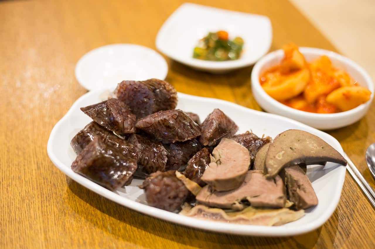 doenjang and sundae - Korean food