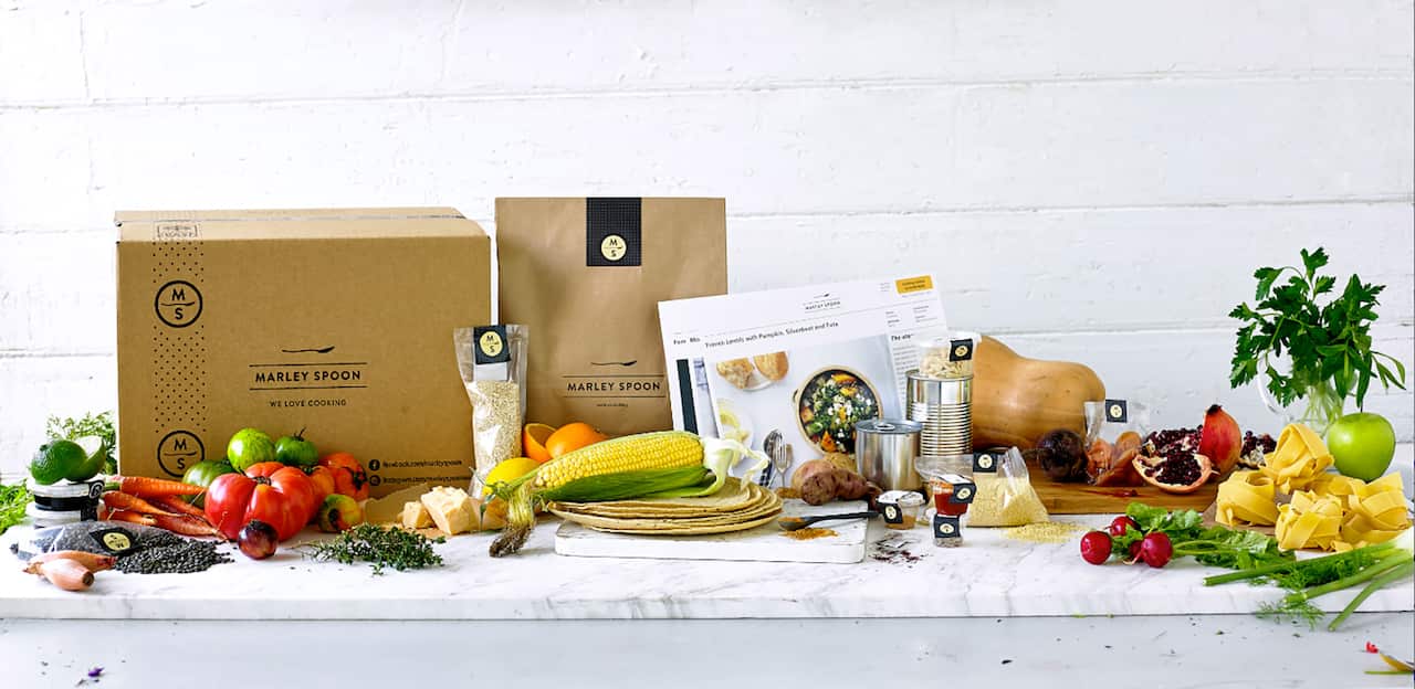 Marley Spoon delivery box wide
