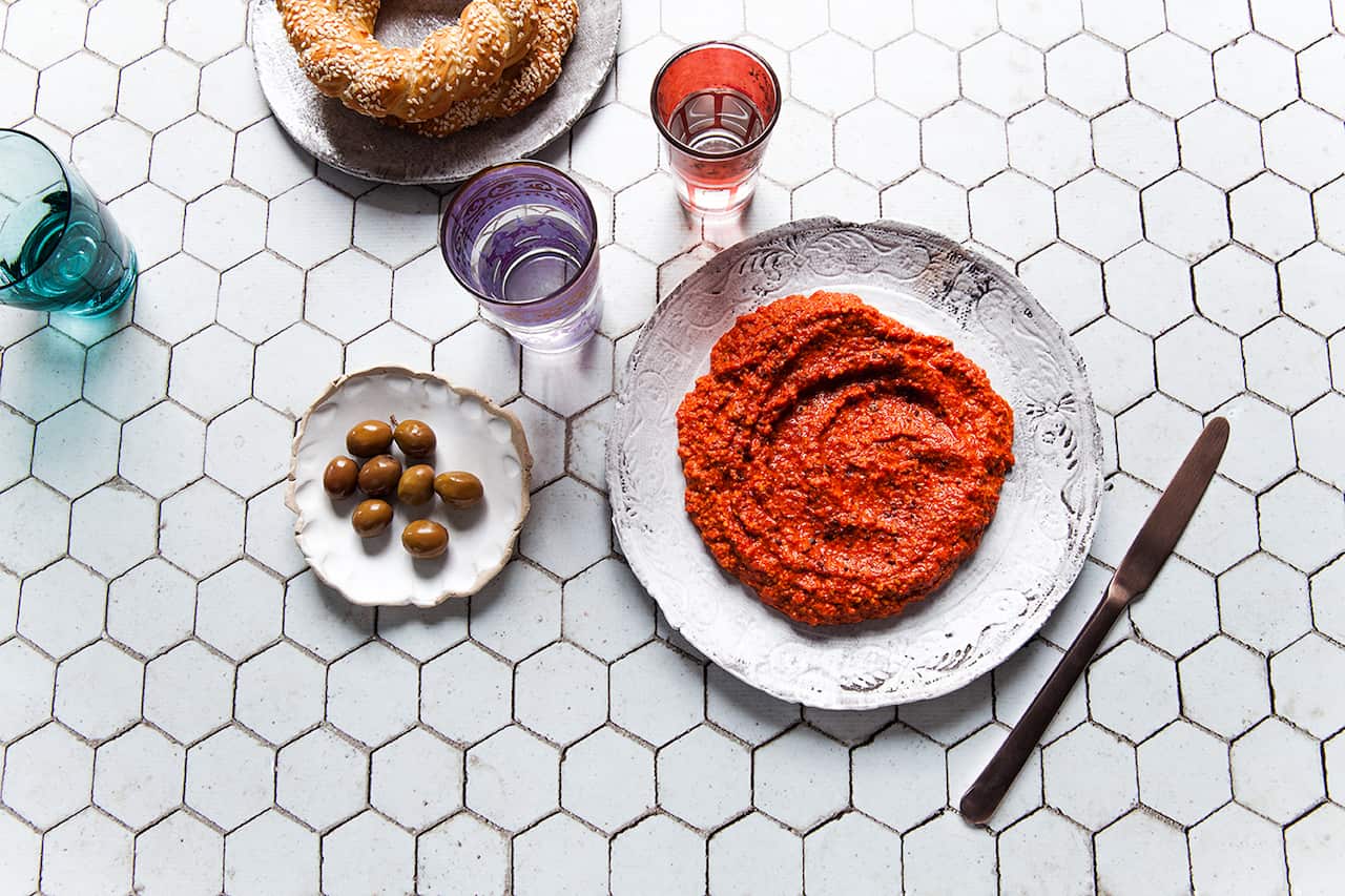 Muhammara (Turkish walnut-capsicum dip)