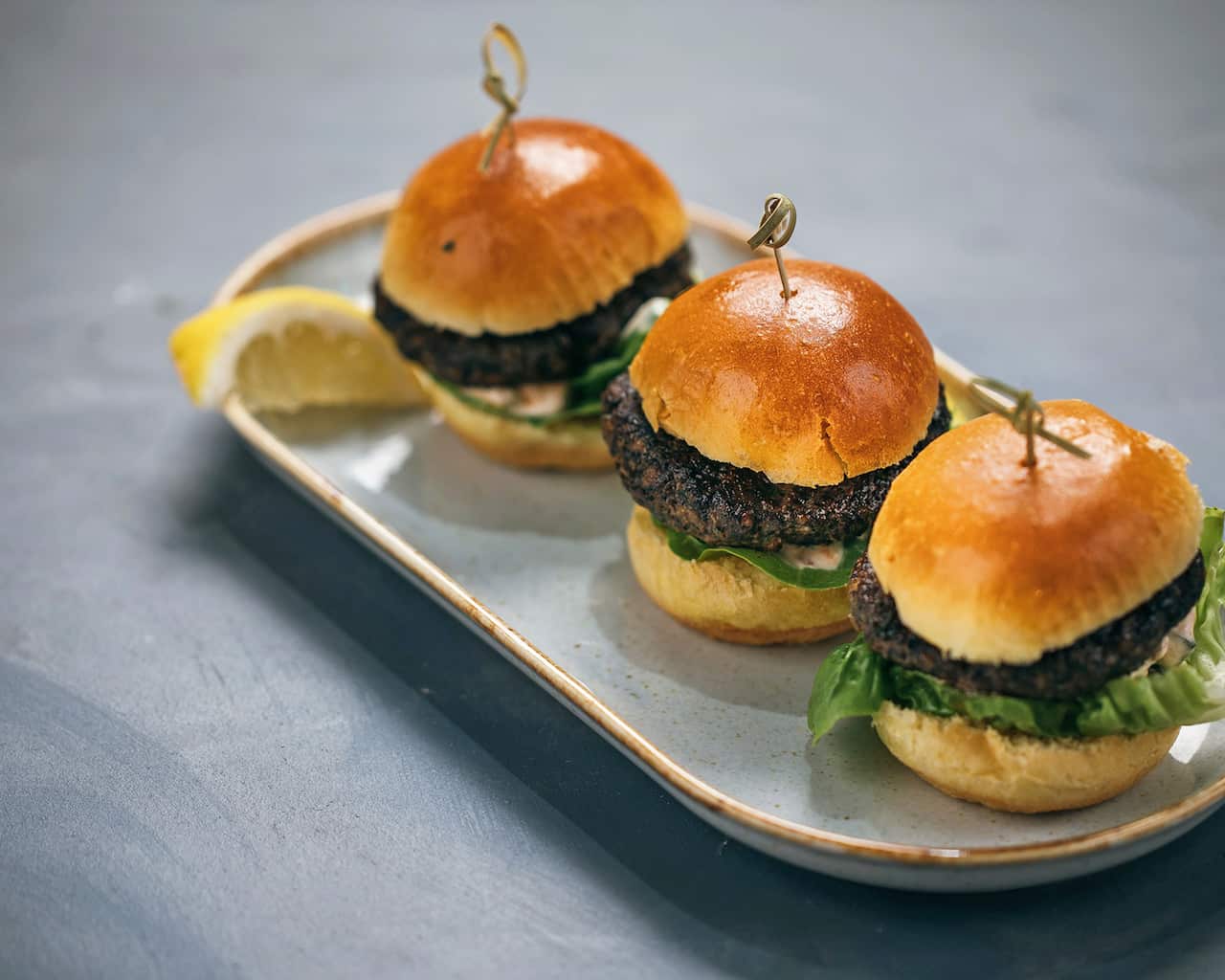 Lamb and mushroom sliders